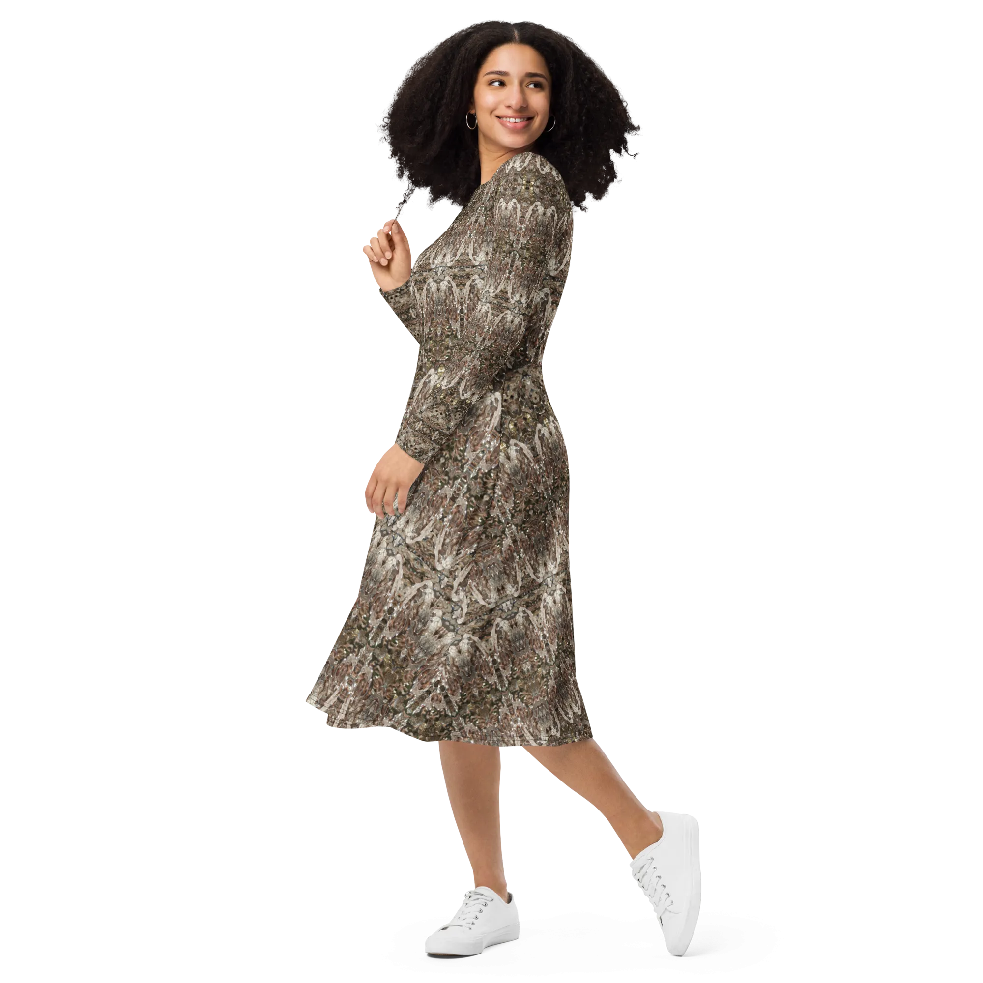 Long Sleeve Midi Dress (Her/Muliebris)(Samhain Dream Thaw 3 of 15 Tres ex Quindecim) RJSTHw2025 RJS