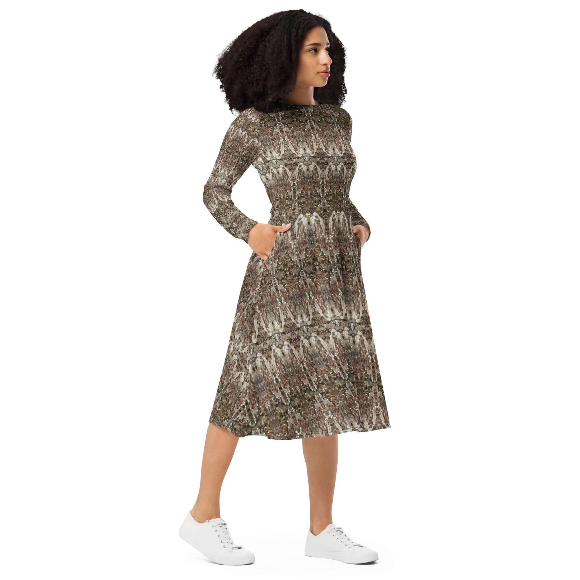 Long Sleeve Midi Dress (Her/Muliebris)(Samhain Dream Thaw 3 of 15 Tres ex Quindecim) RJSTHw2025 RJS