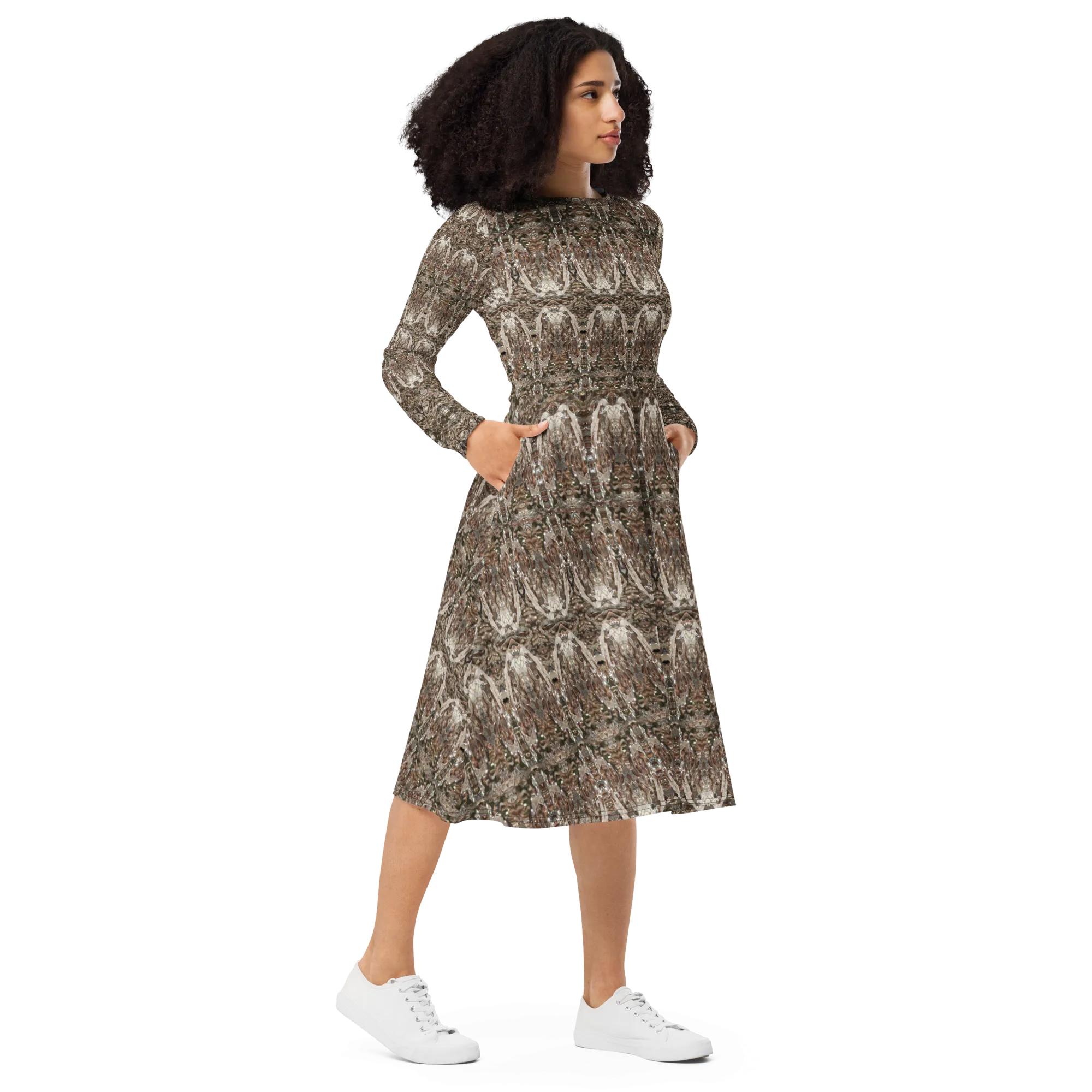 Long Sleeve Midi Dress (Her/Muliebris)(Samhain Dream Thaw 4 of 15 Quattuor ex Quindecim) RJSTHw2025 RJS