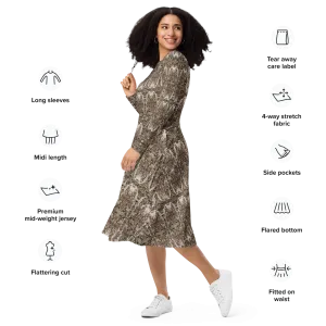 Long Sleeve Midi Dress (Her/Muliebris)(Samhain Dream Thaw 4 of 15 Quattuor ex Quindecim) RJSTHw2025 RJS