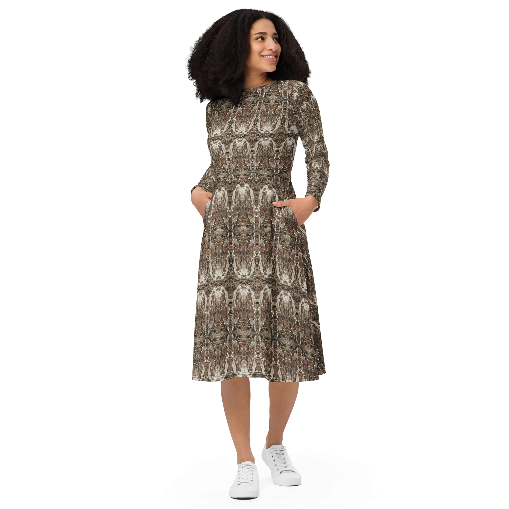 Long Sleeve Midi Dress (Her/Muliebris)(Samhain Dream Thaw 4 of 15 Quattuor ex Quindecim) RJSTHw2025 RJS
