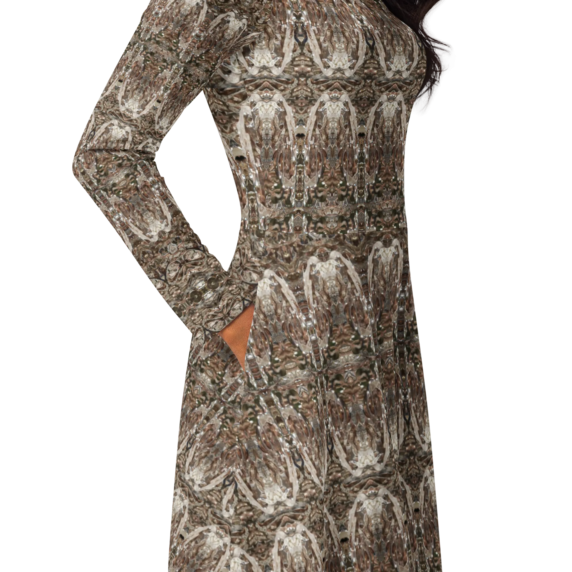 Long Sleeve Midi Dress (Her/Muliebris)(Samhain Dream Thaw 4 of 15 Quattuor ex Quindecim) RJSTHw2025 RJS