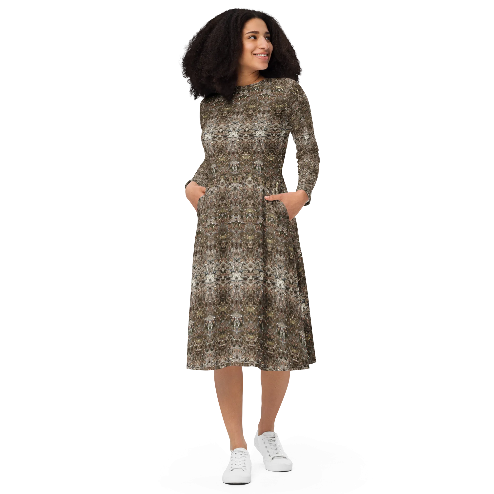 Long Sleeve Midi Dress (Her/Muliebris)(Samhain Dream Thaw 5 of 15 Quinque ex Quindecim) RJSTHw2025 RJS