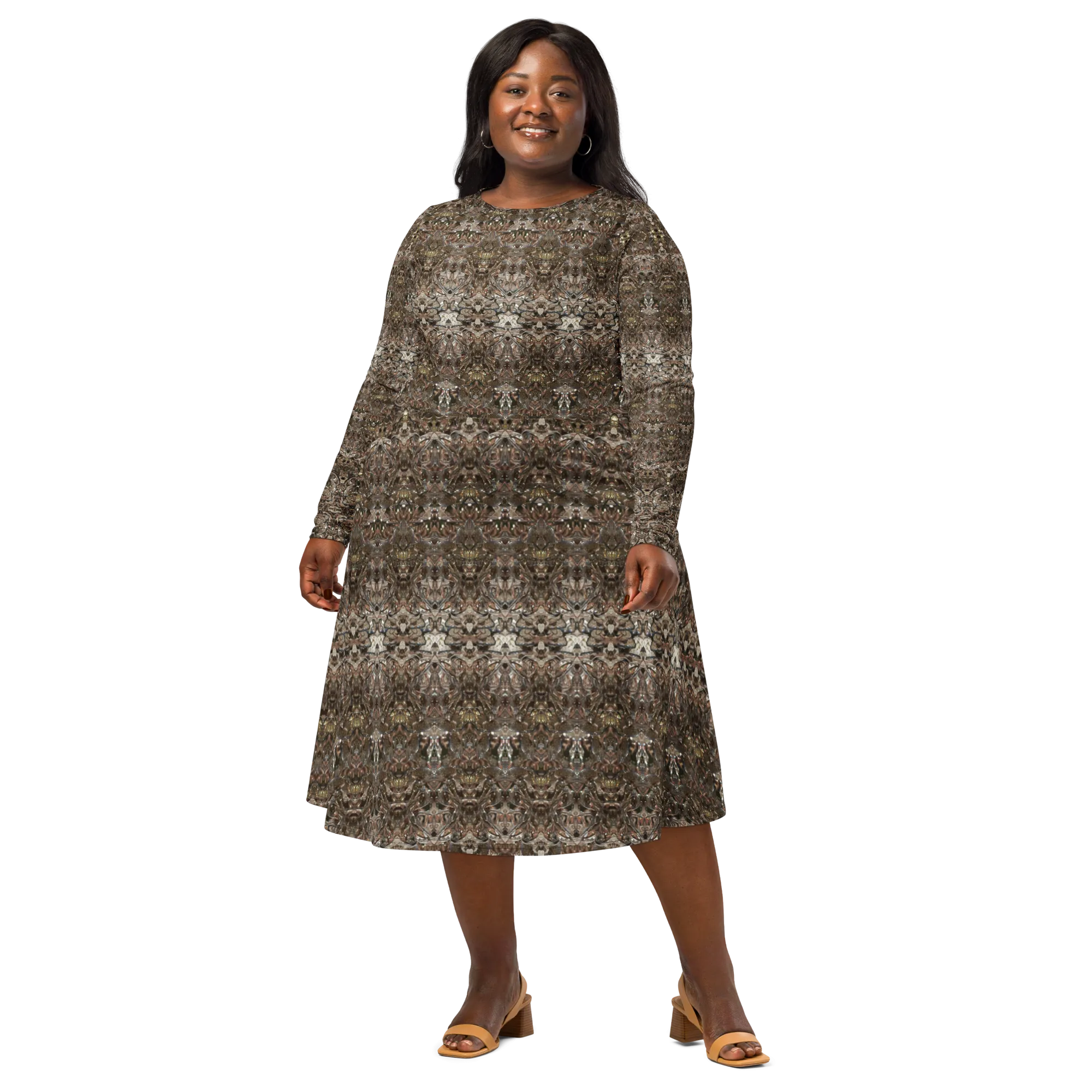 Long Sleeve Midi Dress (Her/Muliebris)(Samhain Dream Thaw 5 of 15 Quinque ex Quindecim) RJSTHw2025 RJS