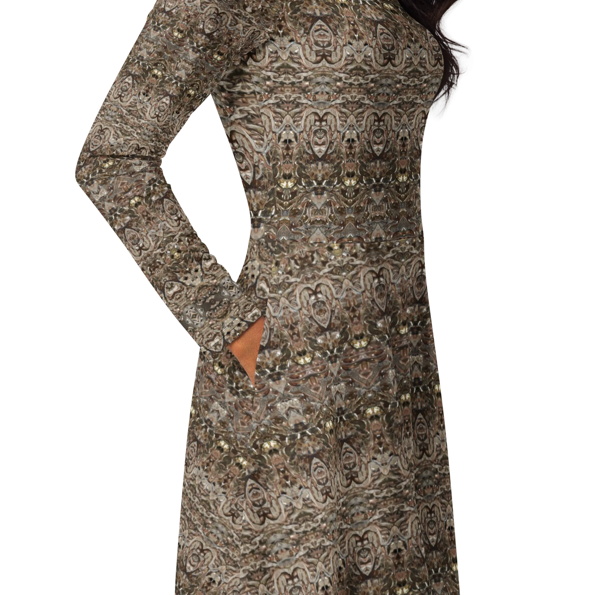 Long Sleeve Midi Dress (Her/Muliebris)(Samhain Dream Thaw 6 of 15 Sex ex Quindecim) RJSTHw2025 RJS