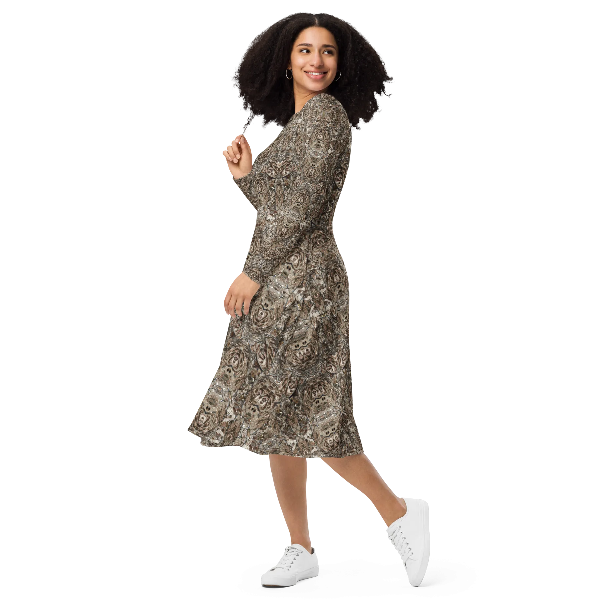 Long Sleeve Midi Dress (Her/Muliebris)(Samhain Dream Thaw 7 of 5 Septem ex Quindecim) RJSTHw2025 RJS
