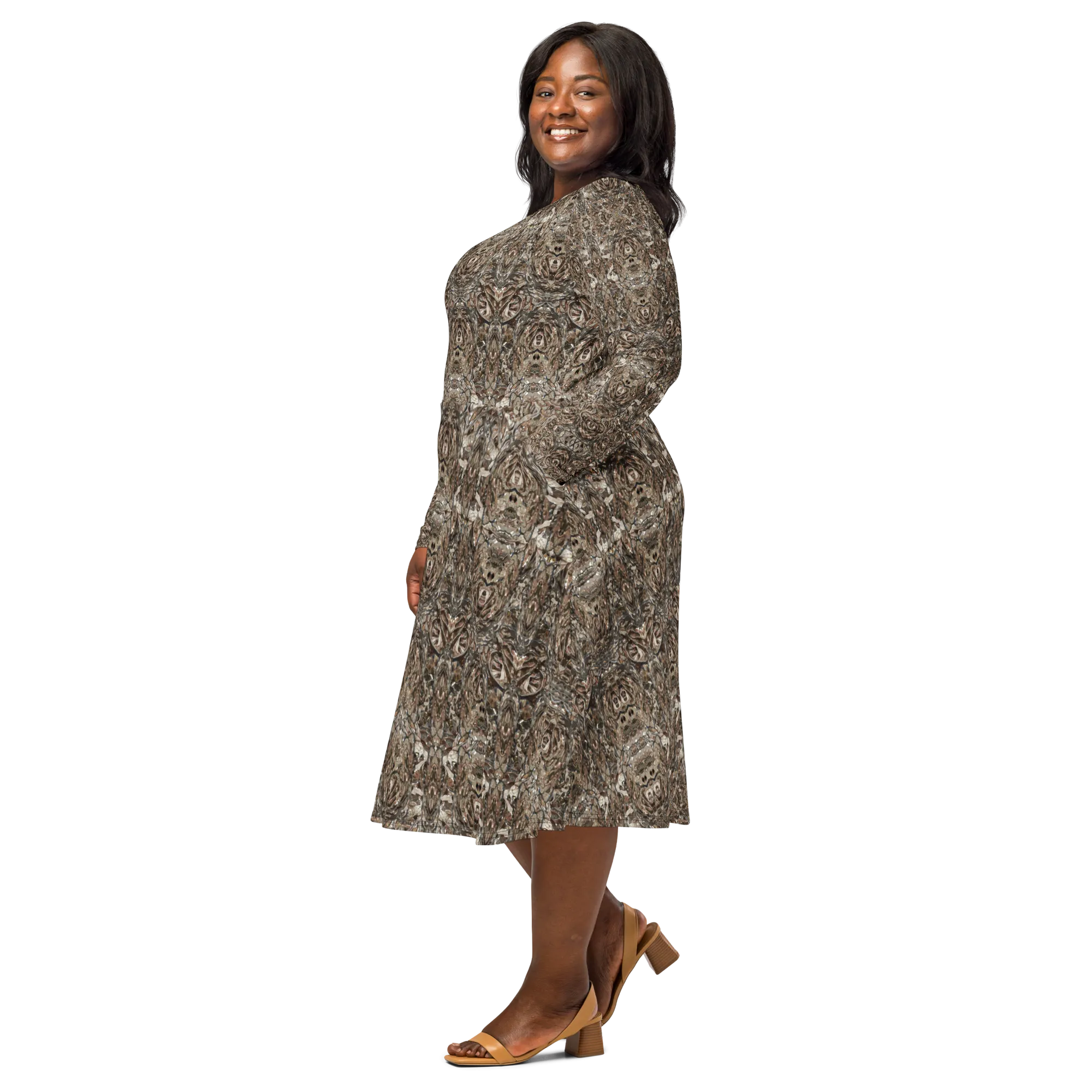 Long Sleeve Midi Dress (Her/Muliebris)(Samhain Dream Thaw 7 of 5 Septem ex Quindecim) RJSTHw2025 RJS