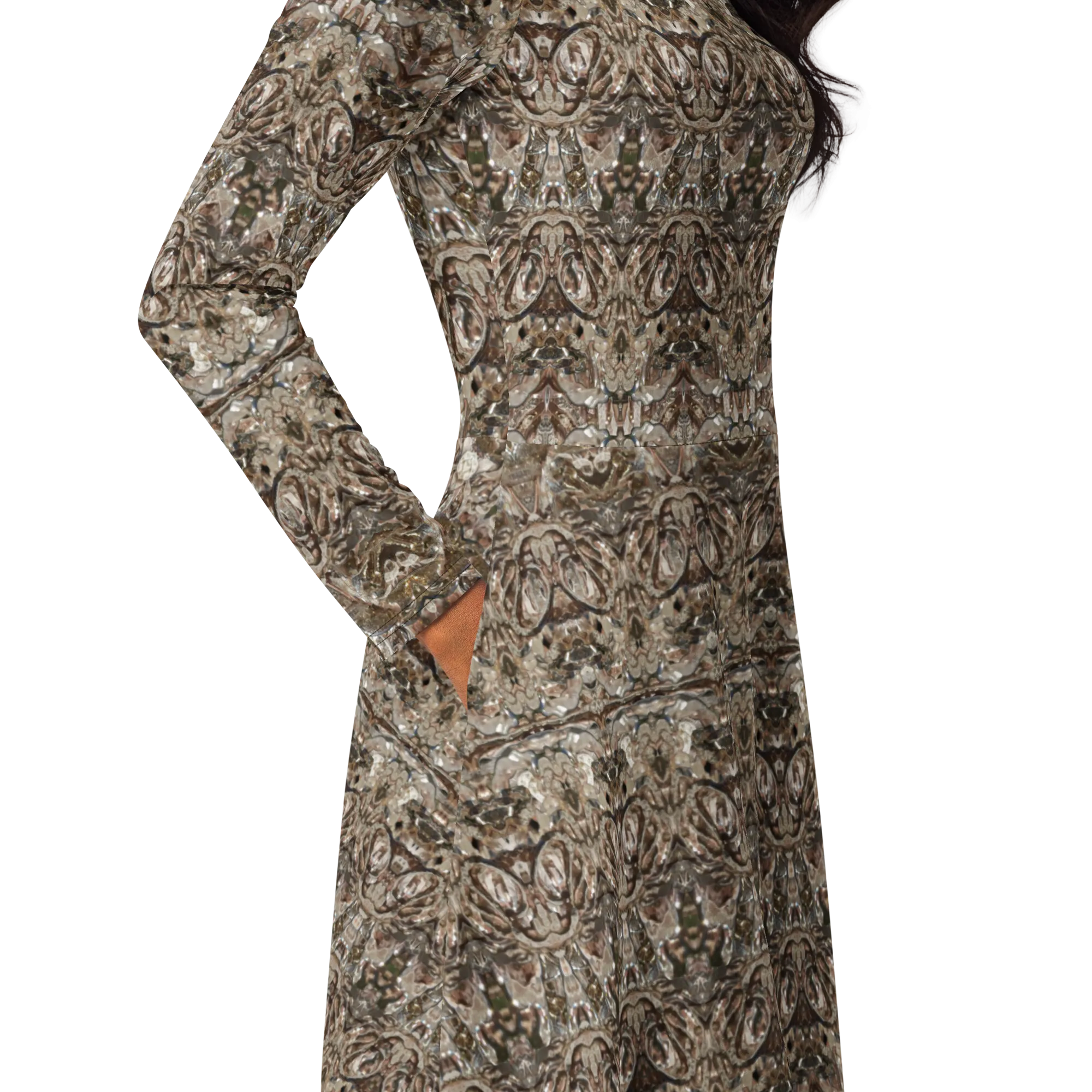 Long Sleeve Midi Dress (Her/Muliebris)(Samhain Dream Thaw 8 of 15 Octo ex Quindecim) RJSTHw2025 RJS