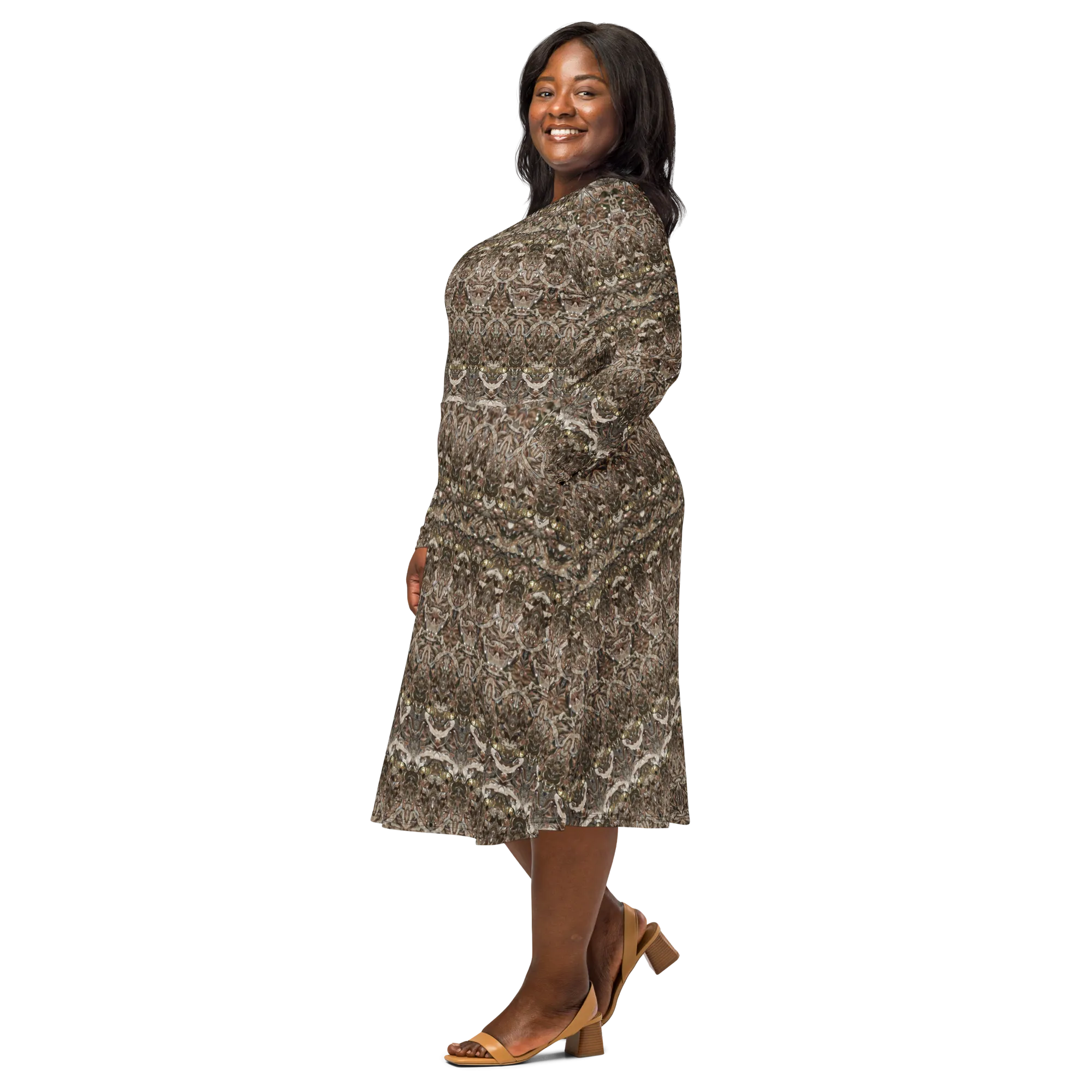 Long Sleeve Midi Dress (Her/Muliebris)(Samhain Dream Thaw 9 of 15 Novem ex Quindecim) RJSTHw2025 RJS