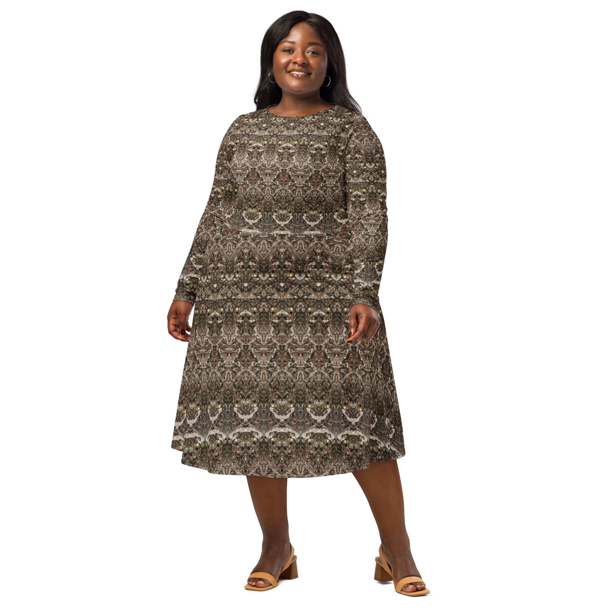 Long Sleeve Midi Dress (Her/Muliebris)(Samhain Dream Thaw 9 of 15 Novem ex Quindecim) RJSTHw2025 RJS