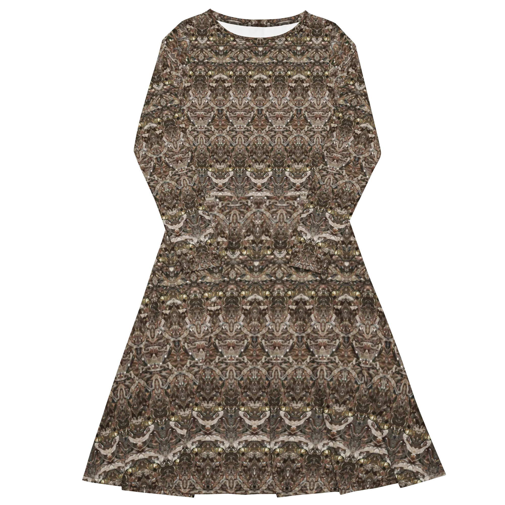 Long Sleeve Midi Dress (Her/Muliebris)(Samhain Dream Thaw 9 of 15 Novem ex Quindecim) RJSTHw2025 RJS