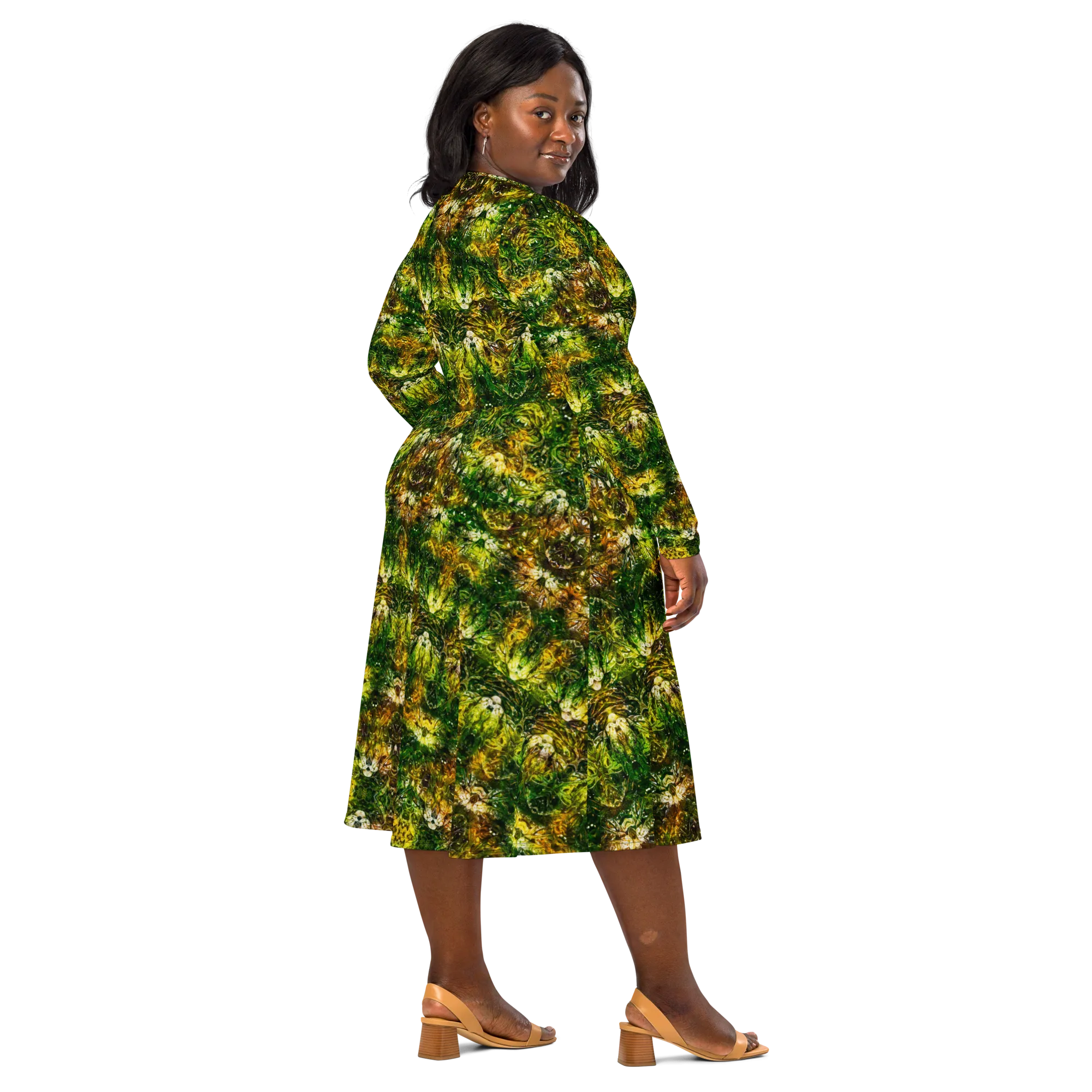Long Sleeve Midi Dress (Her/Muliebris)(Samhain Dreams of Jade 10 of 15 Decem ex Quindecim) RJSTHW2025 RJS