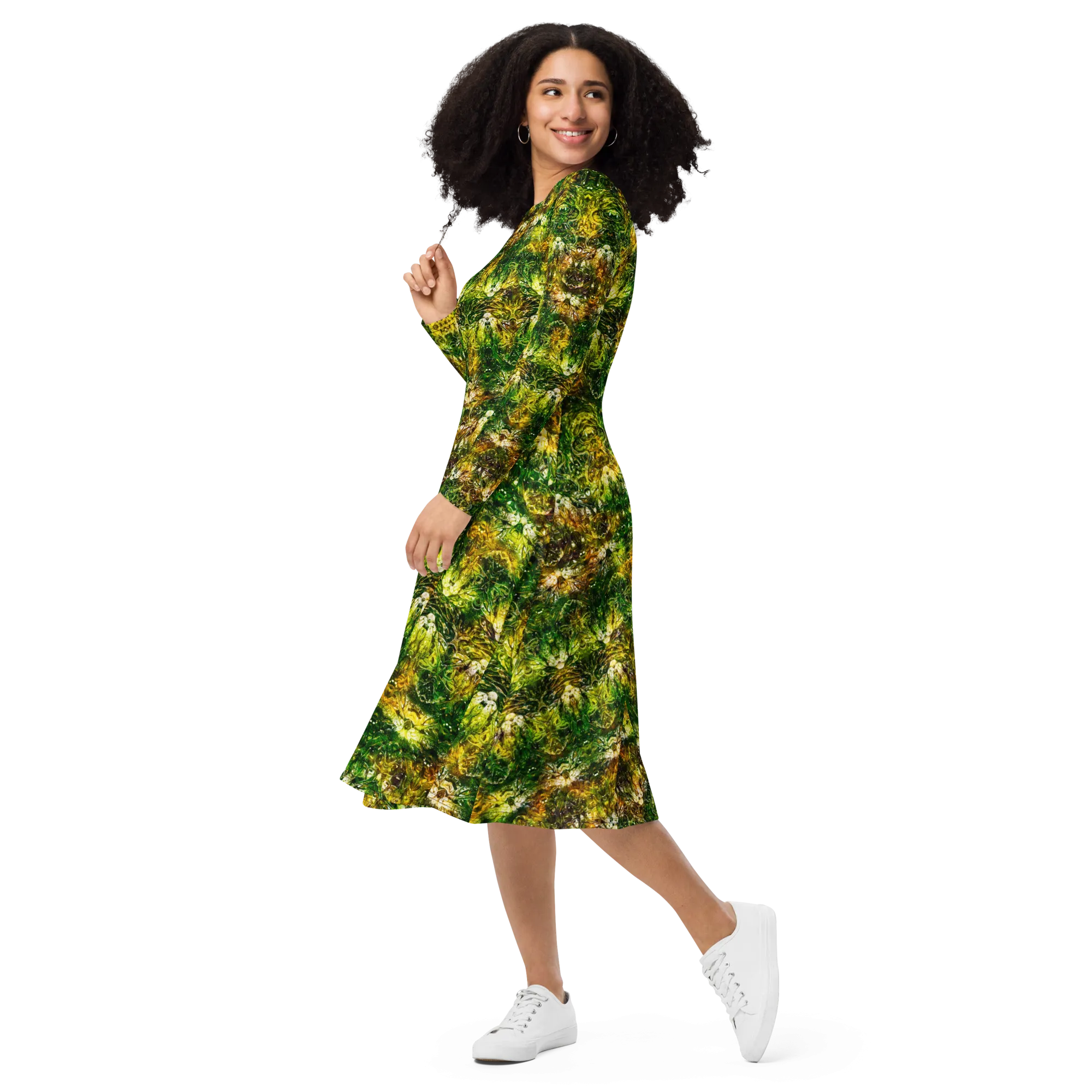 Long Sleeve Midi Dress (Her/Muliebris)(Samhain Dreams of Jade 10 of 15 Decem ex Quindecim) RJSTHW2025 RJS