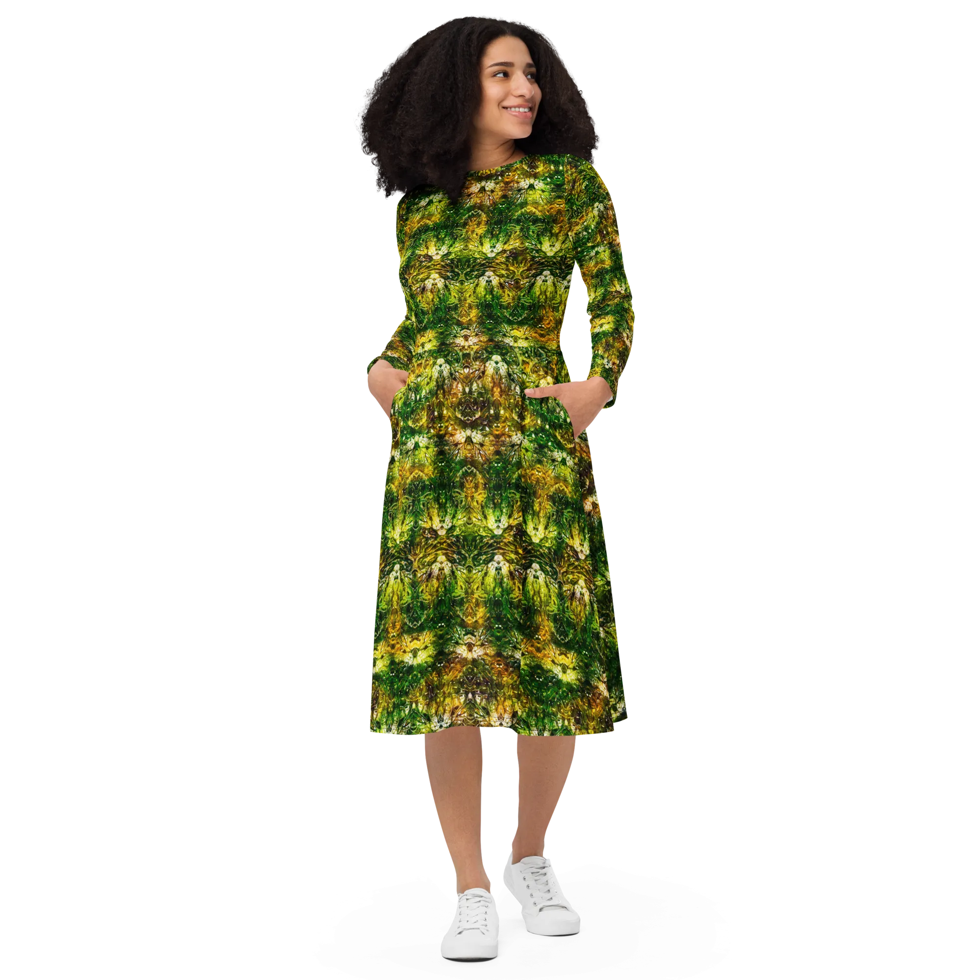 Long Sleeve Midi Dress (Her/Muliebris)(Samhain Dreams of Jade 10 of 15 Decem ex Quindecim) RJSTHW2025 RJS