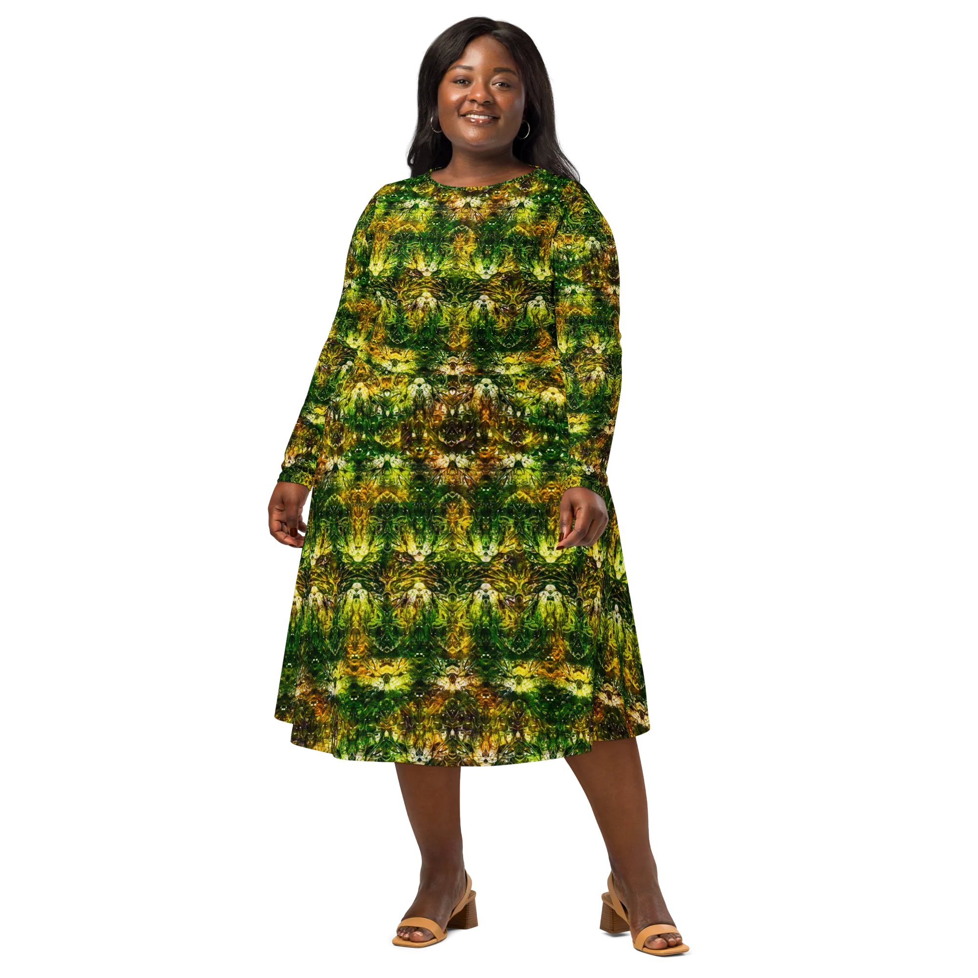 Long Sleeve Midi Dress (Her/Muliebris)(Samhain Dreams of Jade 10 of 15 Decem ex Quindecim) RJSTHW2025 RJS