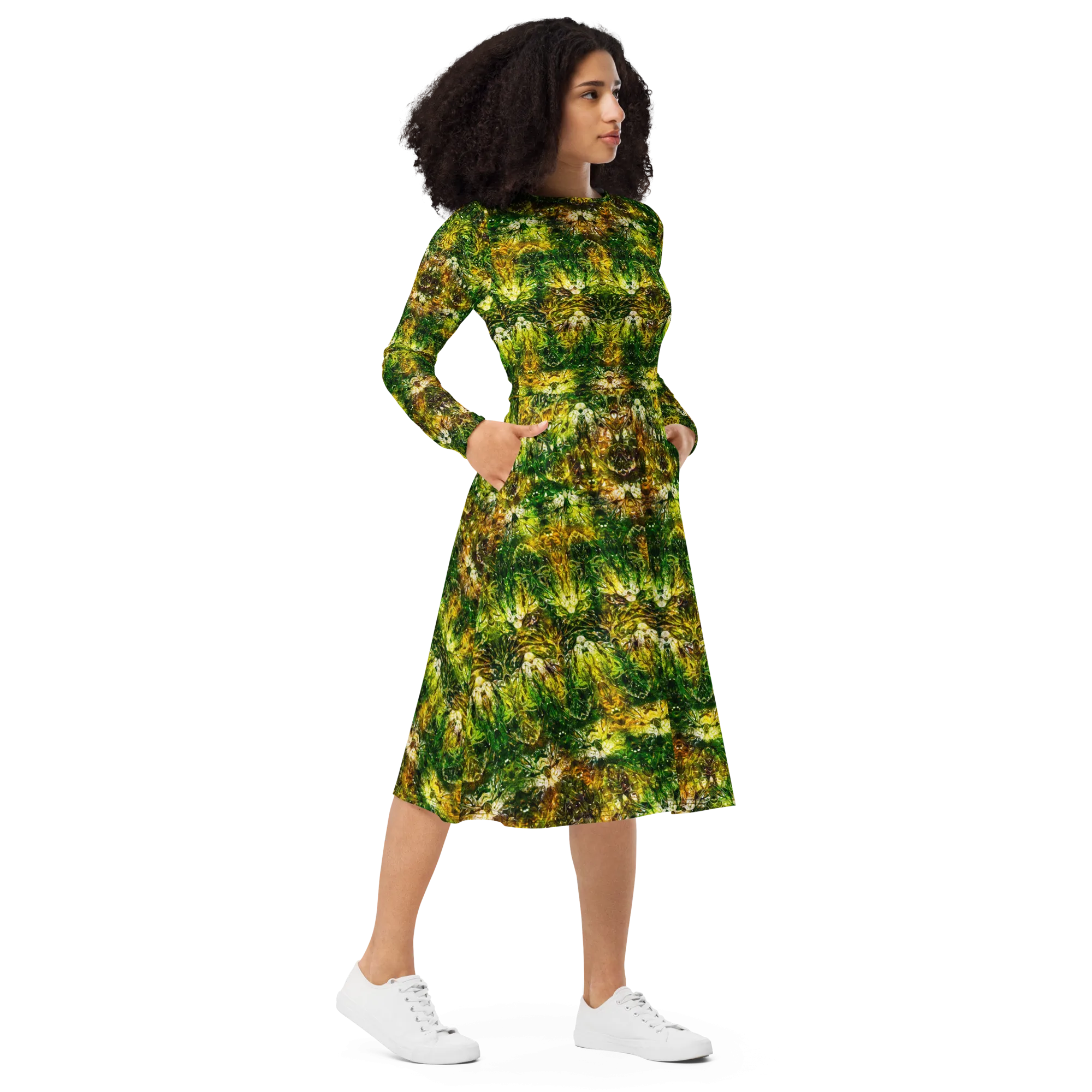 Long Sleeve Midi Dress (Her/Muliebris)(Samhain Dreams of Jade 10 of 15 Decem ex Quindecim) RJSTHW2025 RJS
