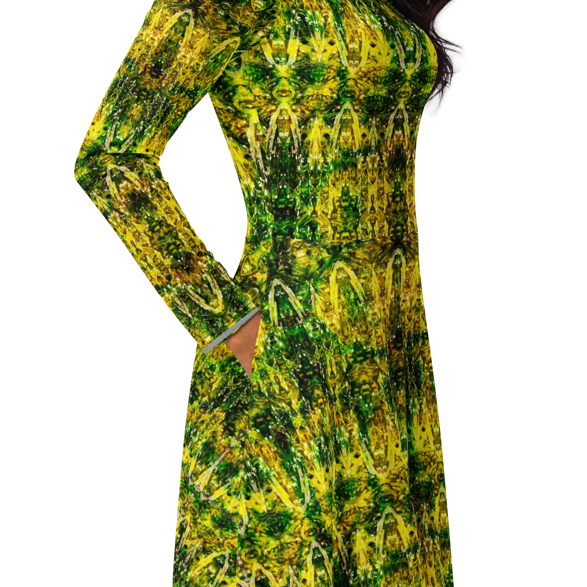 Long Sleeve Midi Dress (Her/Muliebris)(Samhain Dreams of Jade 11 of 15 Undecim ex Quindecim) RJSTHW2025 RJS