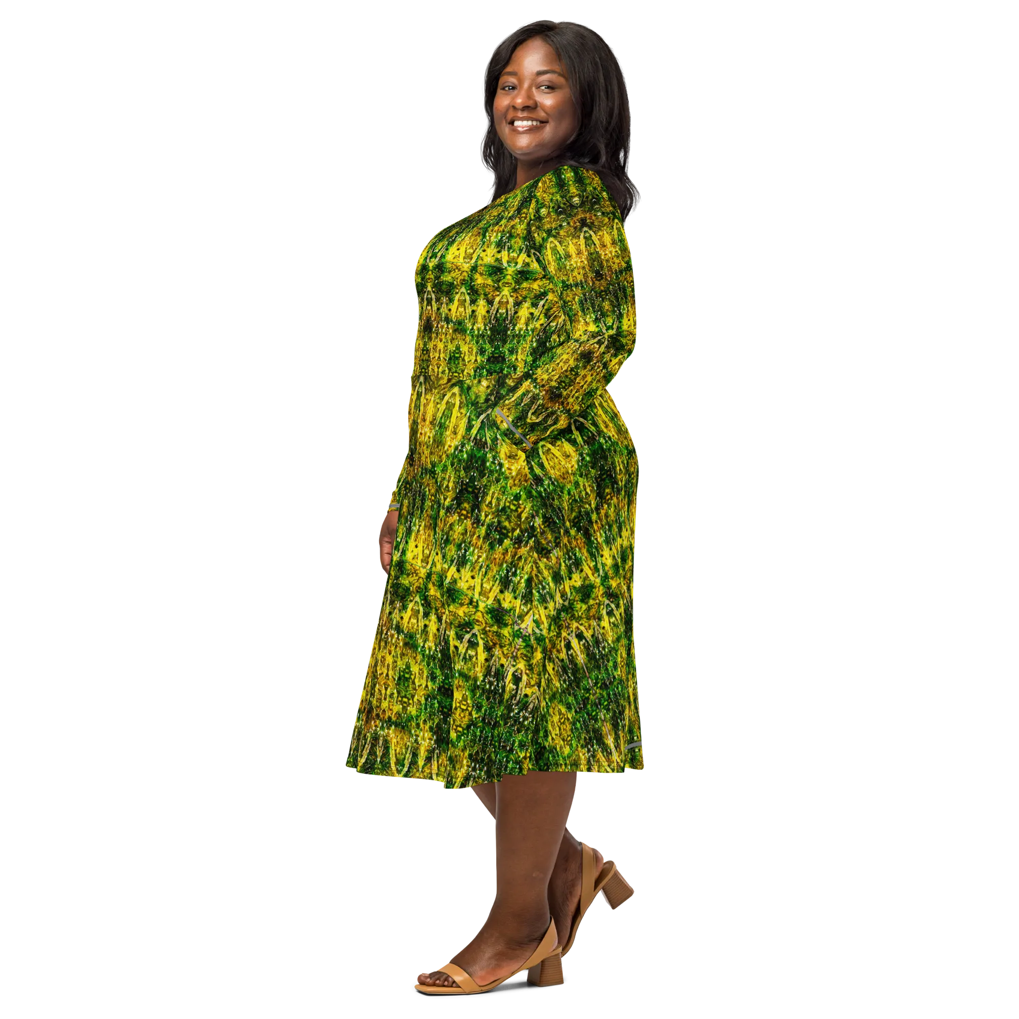 Long Sleeve Midi Dress (Her/Muliebris)(Samhain Dreams of Jade 11 of 15 Undecim ex Quindecim) RJSTHW2025 RJS
