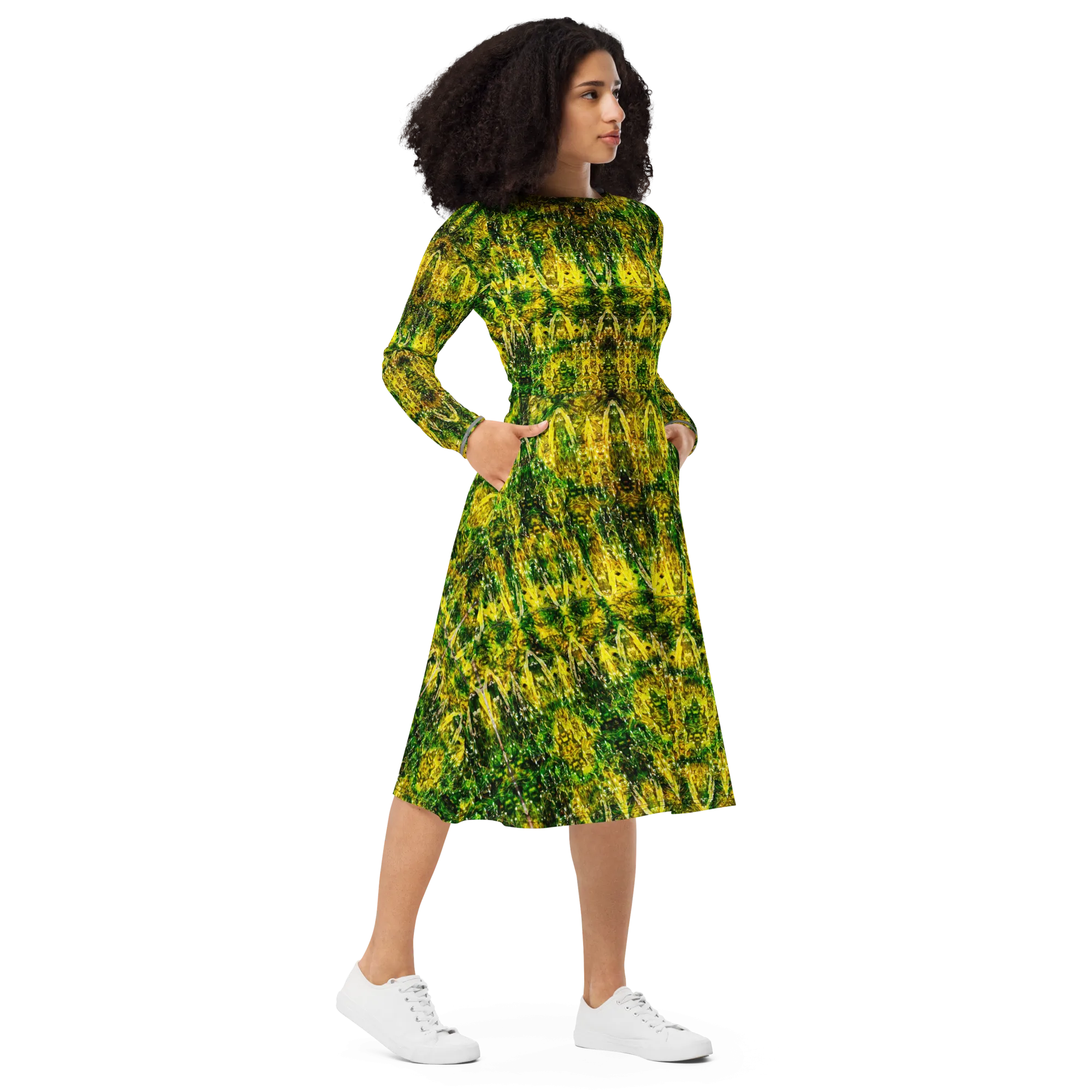 Long Sleeve Midi Dress (Her/Muliebris)(Samhain Dreams of Jade 11 of 15 Undecim ex Quindecim) RJSTHW2025 RJS