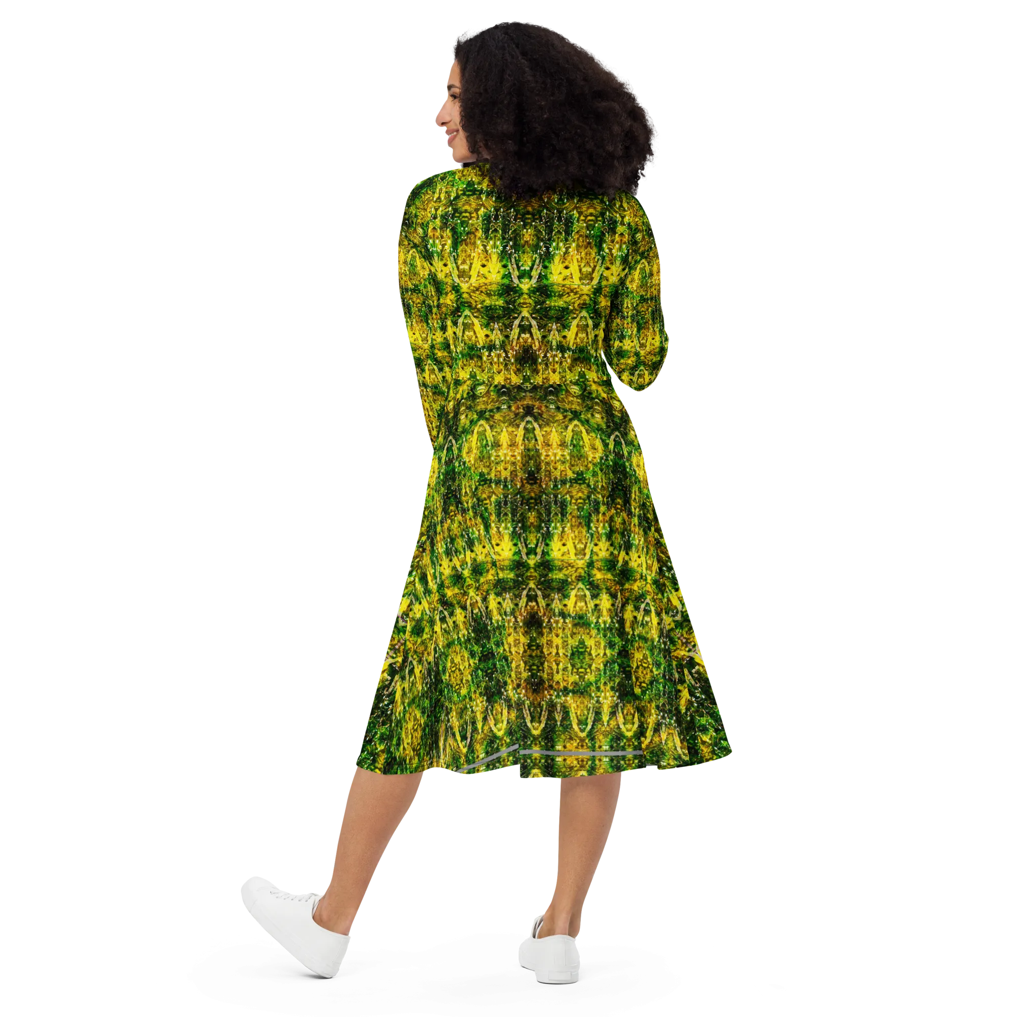 Long Sleeve Midi Dress (Her/Muliebris)(Samhain Dreams of Jade 11 of 15 Undecim ex Quindecim) RJSTHW2025 RJS