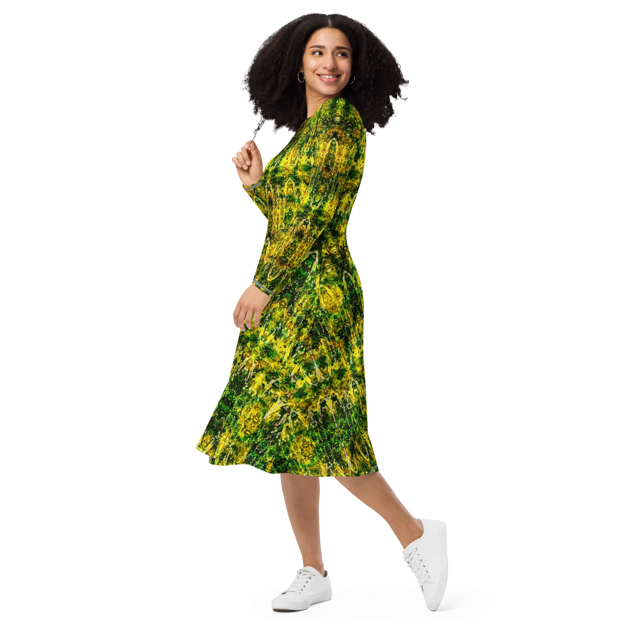 Long Sleeve Midi Dress (Her/Muliebris)(Samhain Dreams of Jade 11 of 15 Undecim ex Quindecim) RJSTHW2025 RJS