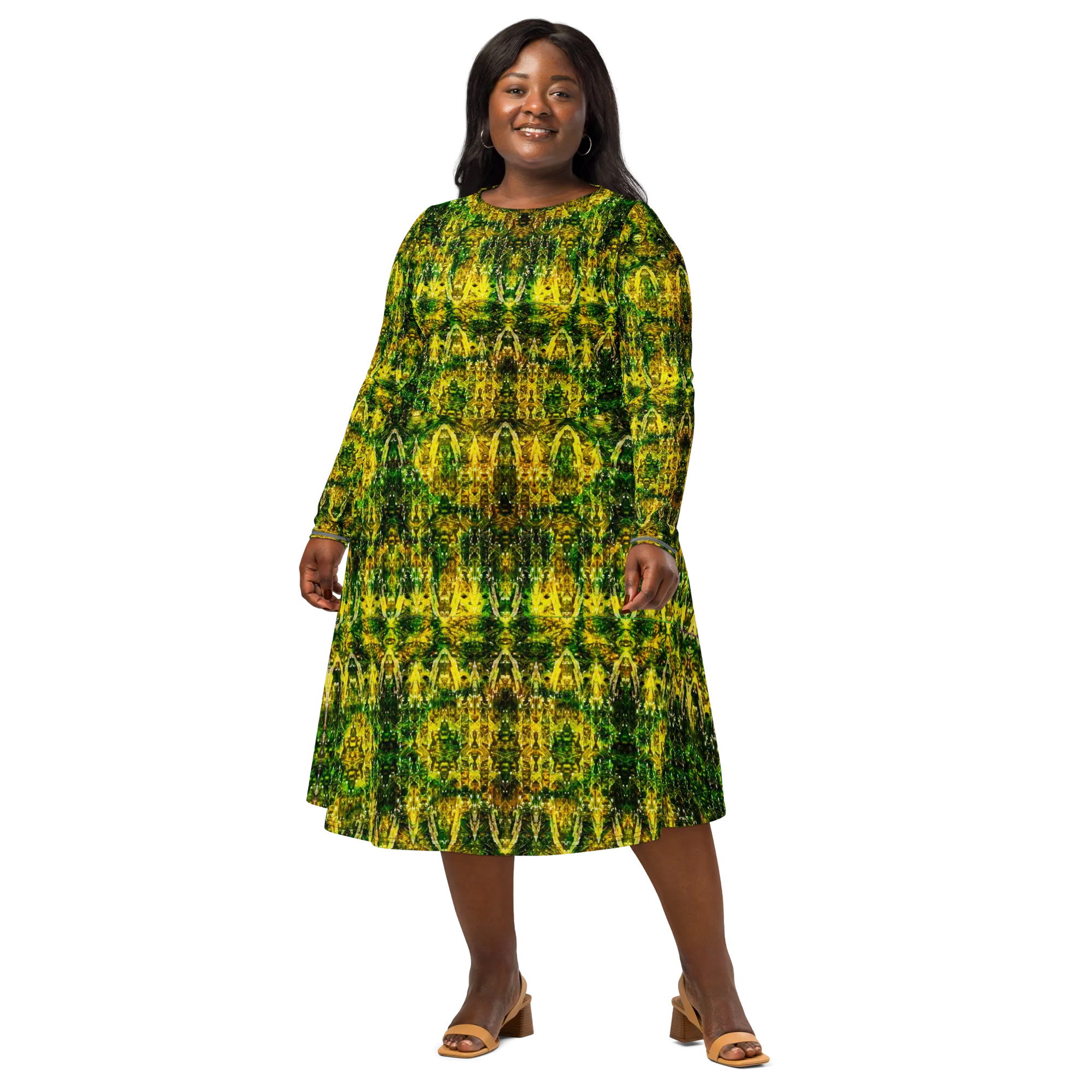Long Sleeve Midi Dress (Her/Muliebris)(Samhain Dreams of Jade 11 of 15 Undecim ex Quindecim) RJSTHW2025 RJS