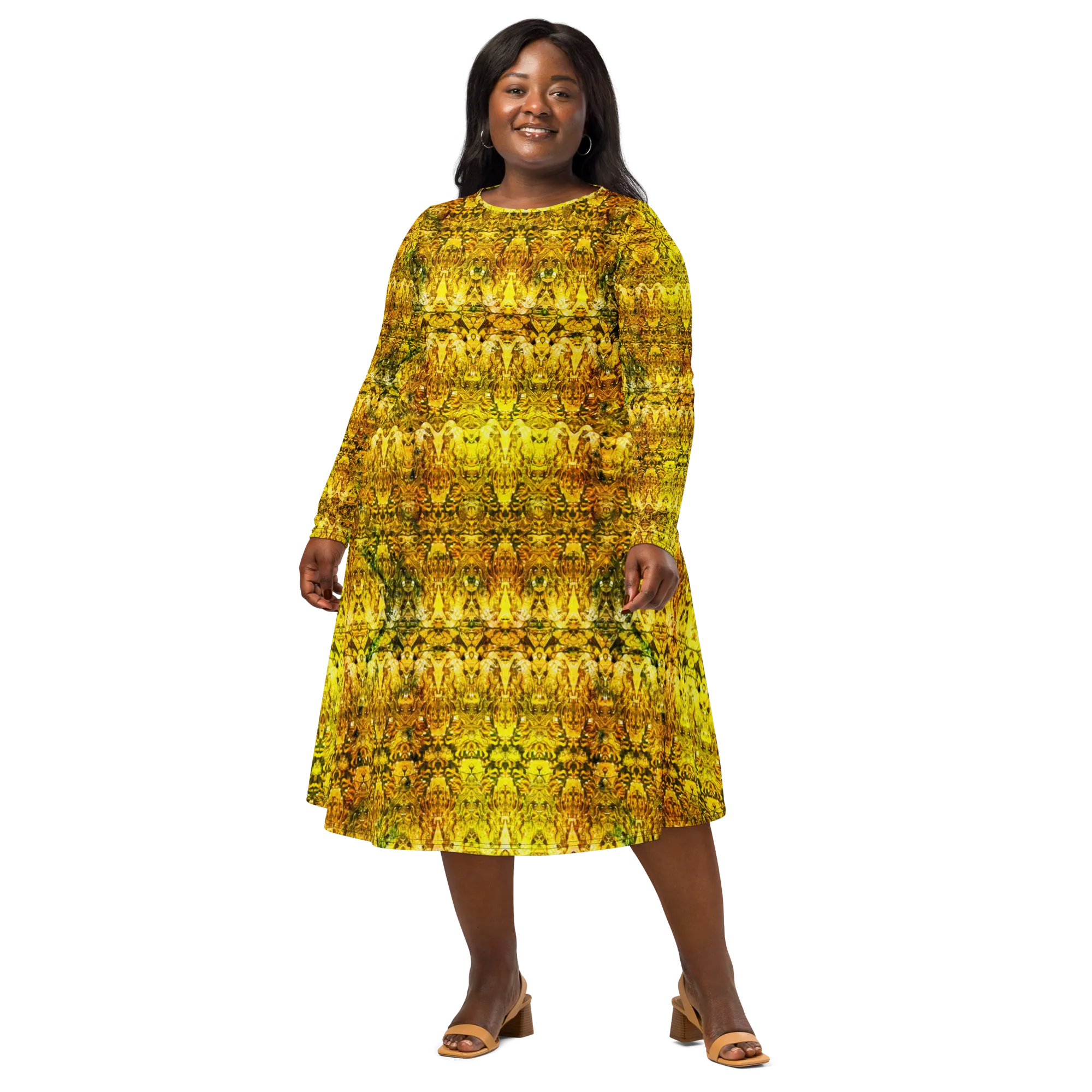 Long Sleeve Midi Dress (Her/Muliebris)(Samhain Dreams of Jade 12 of 15 Duodecim ex Quindecim) RJSTHW2025 RJS