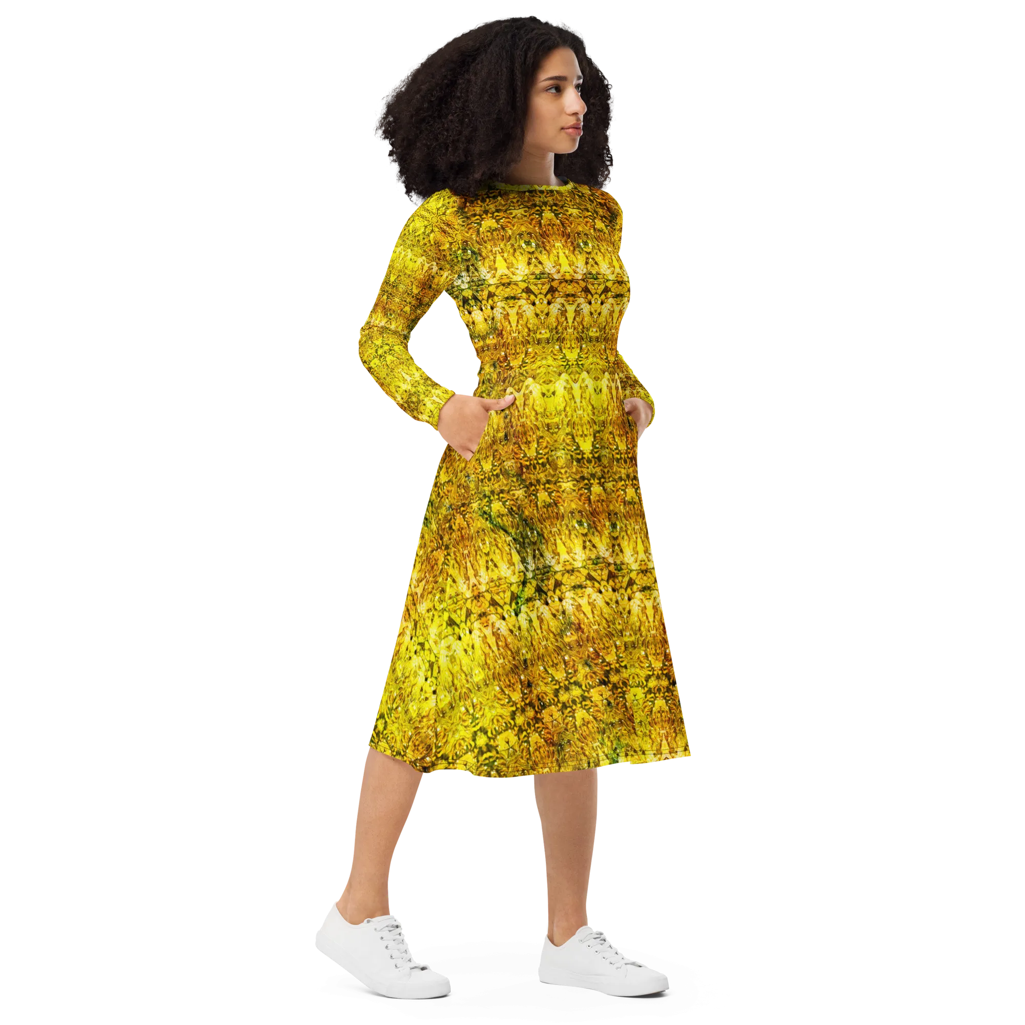 Long Sleeve Midi Dress (Her/Muliebris)(Samhain Dreams of Jade 12 of 15 Duodecim ex Quindecim) RJSTHW2025 RJS