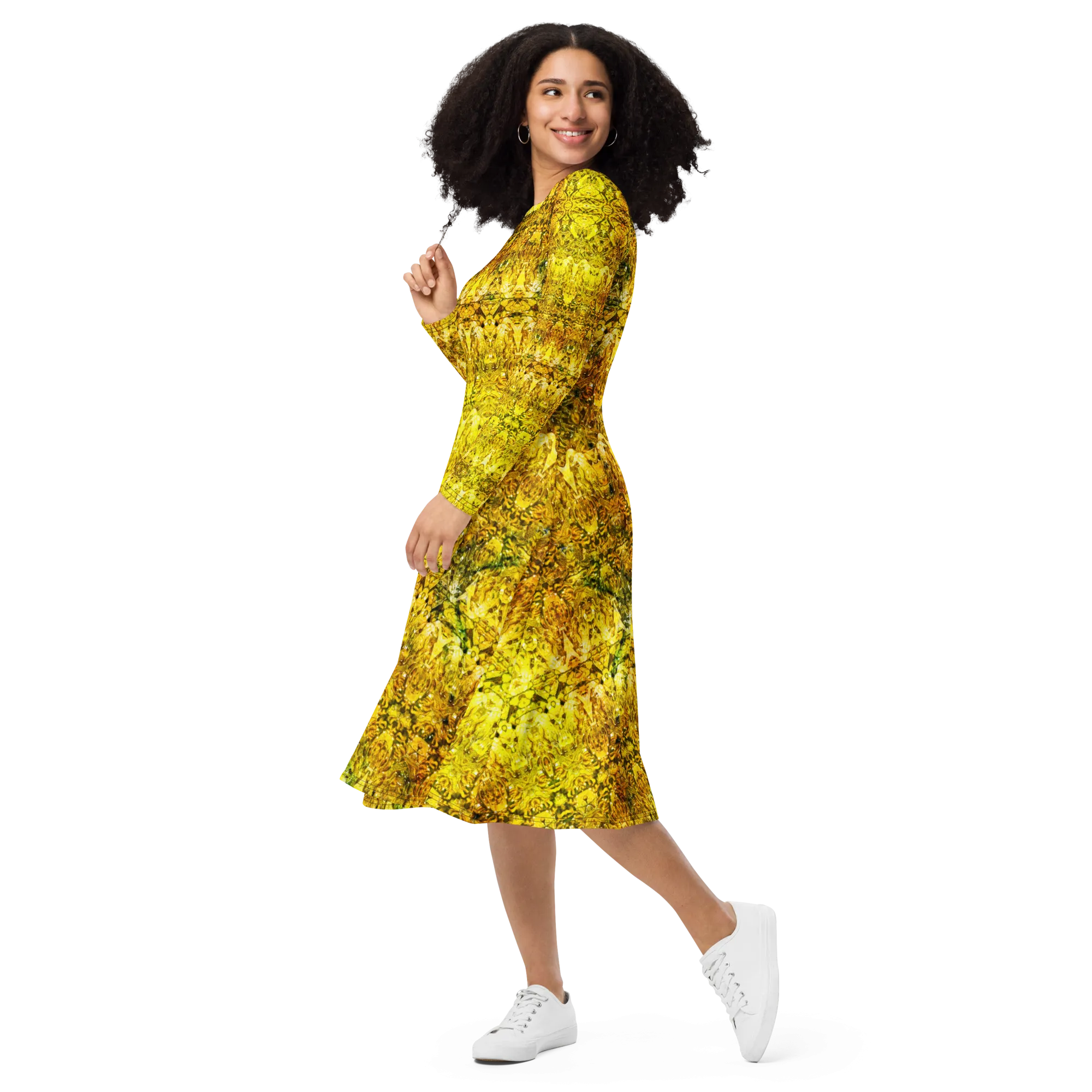 Long Sleeve Midi Dress (Her/Muliebris)(Samhain Dreams of Jade 12 of 15 Duodecim ex Quindecim) RJSTHW2025 RJS