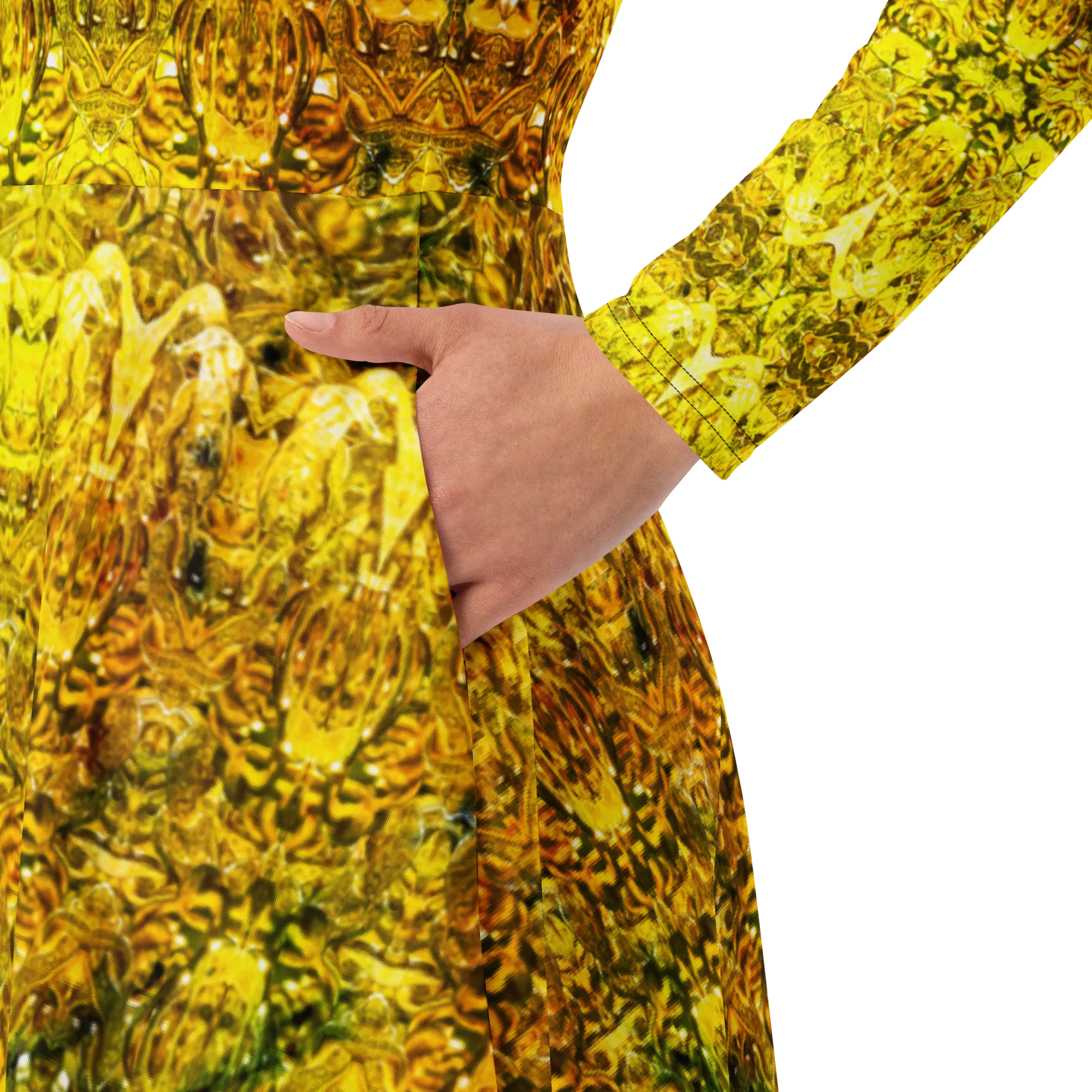 Long Sleeve Midi Dress (Her/Muliebris)(Samhain Dreams of Jade 12 of 15 Duodecim ex Quindecim) RJSTHW2025 RJS