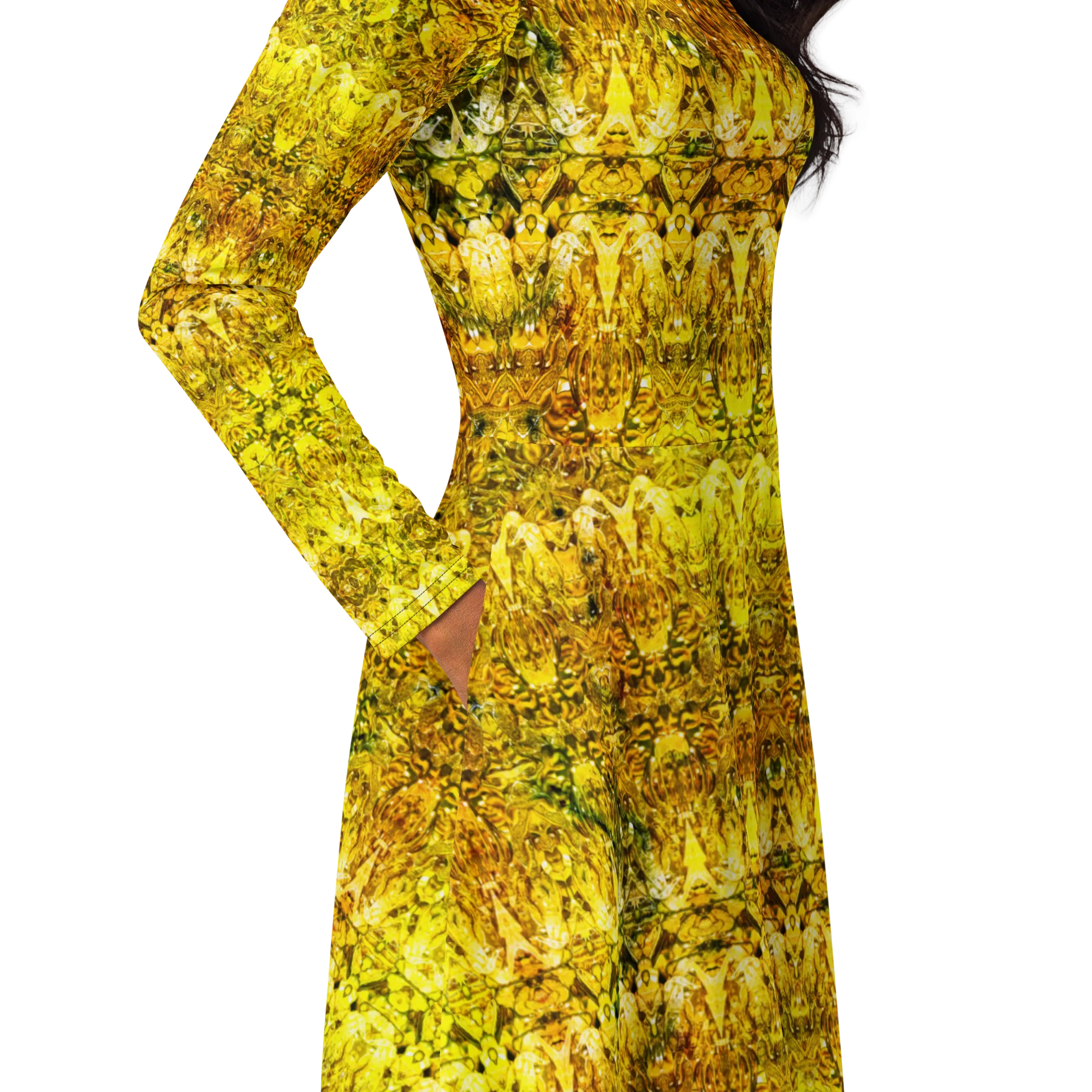 Long Sleeve Midi Dress (Her/Muliebris)(Samhain Dreams of Jade 12 of 15 Duodecim ex Quindecim) RJSTHW2025 RJS