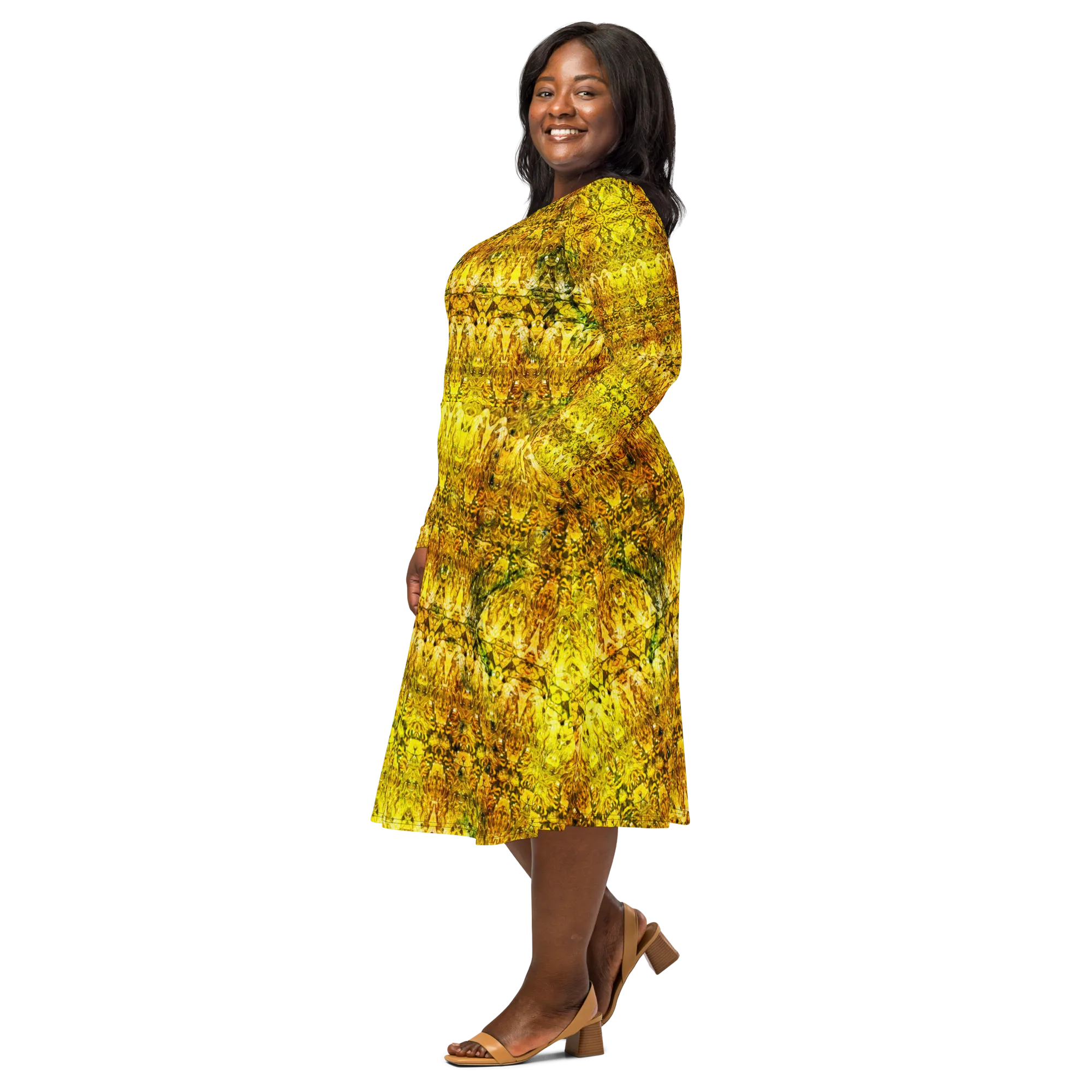 Long Sleeve Midi Dress (Her/Muliebris)(Samhain Dreams of Jade 12 of 15 Duodecim ex Quindecim) RJSTHW2025 RJS