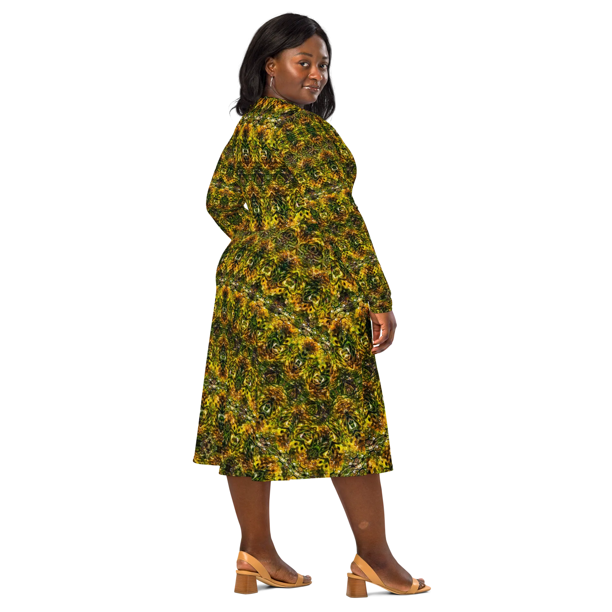 Long Sleeve Midi Dress (Her/Muliebris)(Samhain Dreams of Jade 15 of 15 Quindecim ex Quindecim) RJSTHW2025 RJS