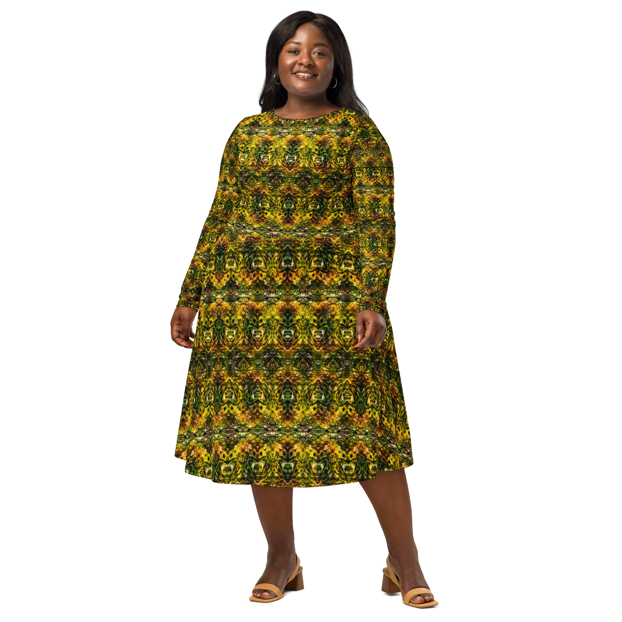 Long Sleeve Midi Dress (Her/Muliebris)(Samhain Dreams of Jade 15 of 15 Quindecim ex Quindecim) RJSTHW2025 RJS