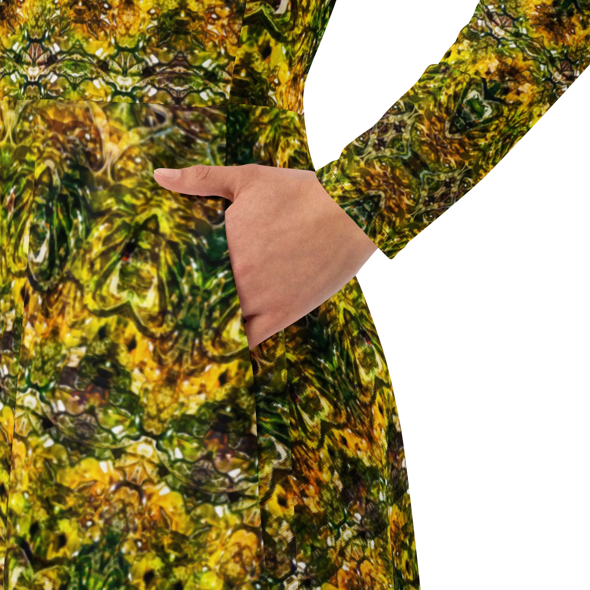 Long Sleeve Midi Dress (Her/Muliebris)(Samhain Dreams of Jade 15 of 15 Quindecim ex Quindecim) RJSTHW2025 RJS