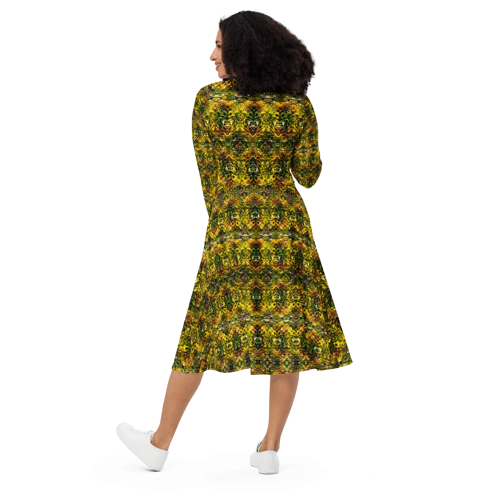 Long Sleeve Midi Dress (Her/Muliebris)(Samhain Dreams of Jade 15 of 15 Quindecim ex Quindecim) RJSTHW2025 RJS