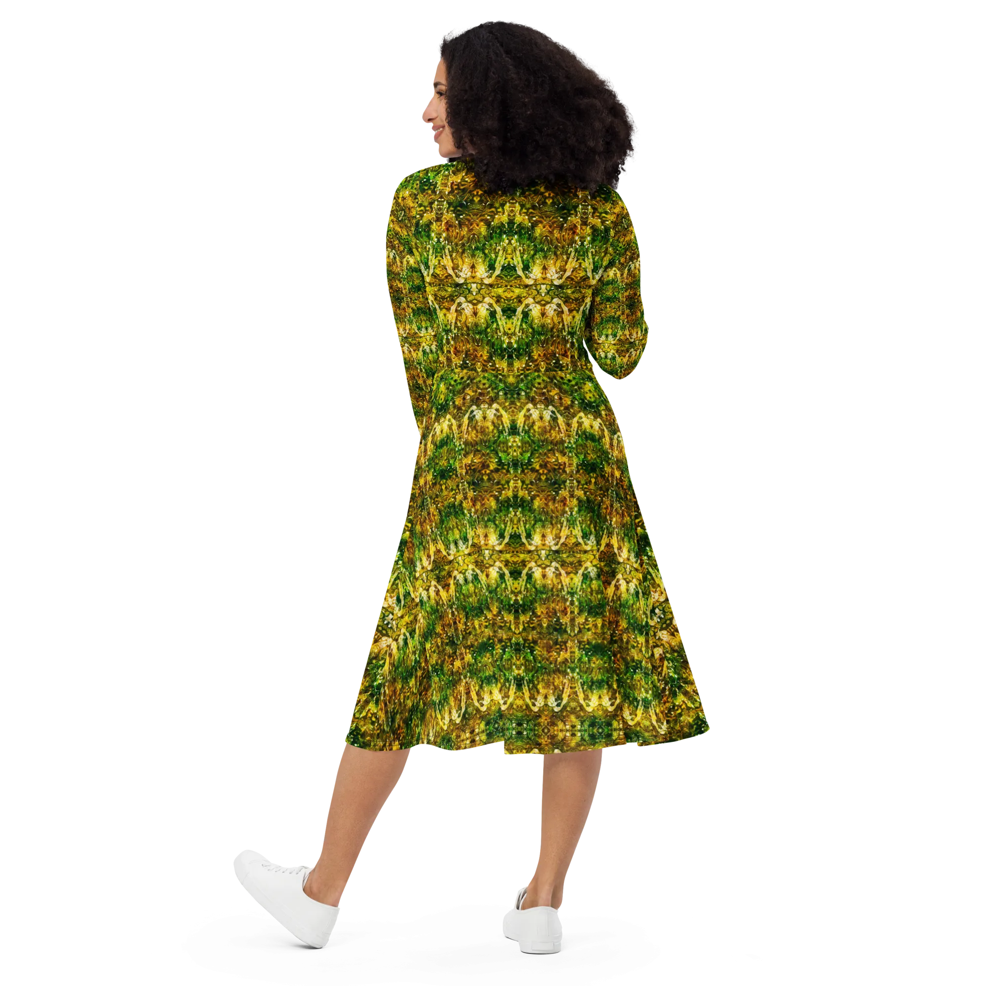 Long Sleeve Midi Dress (Her/Muliebris)(Samhain Dreams of Jade 3 of 15 Tres ex Quindecim) RJSTHW2025 RJS
