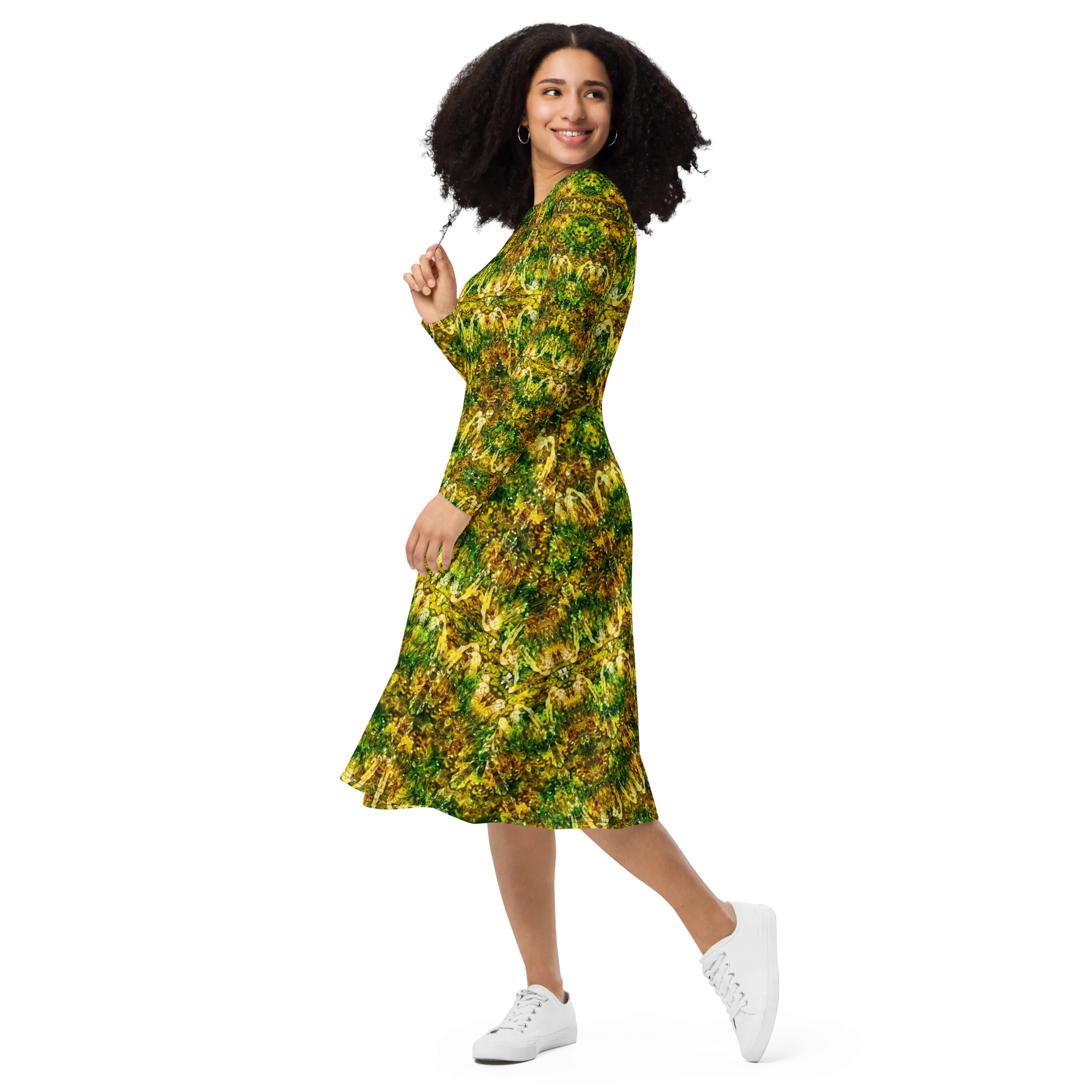 Long Sleeve Midi Dress (Her/Muliebris)(Samhain Dreams of Jade 3 of 15 Tres ex Quindecim) RJSTHW2025 RJS