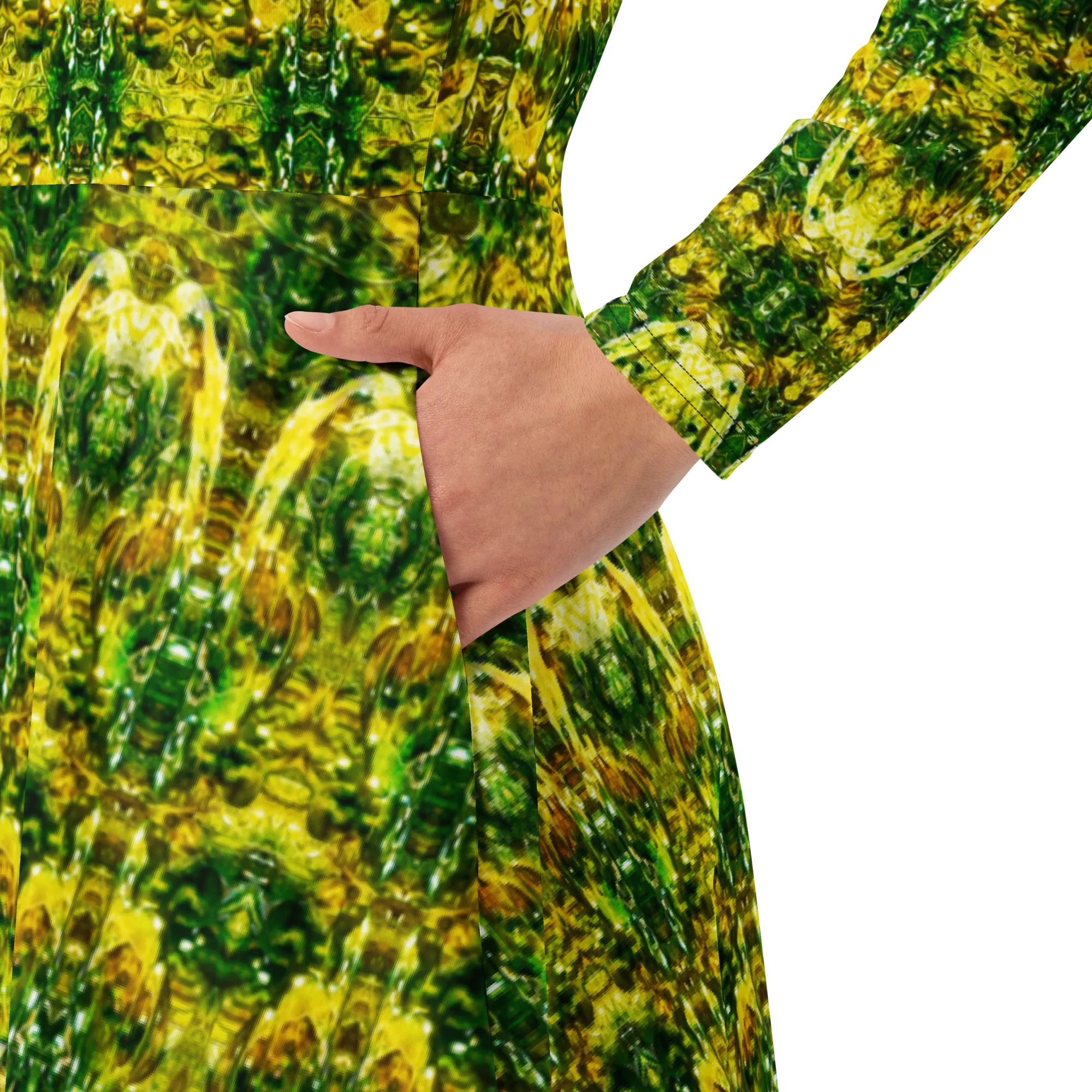 Long Sleeve Midi Dress (Her/Muliebris)(Samhain Dreams of Jade 4 of 15 Quattuor ex Quindecim) RJSTHw2025 RJS