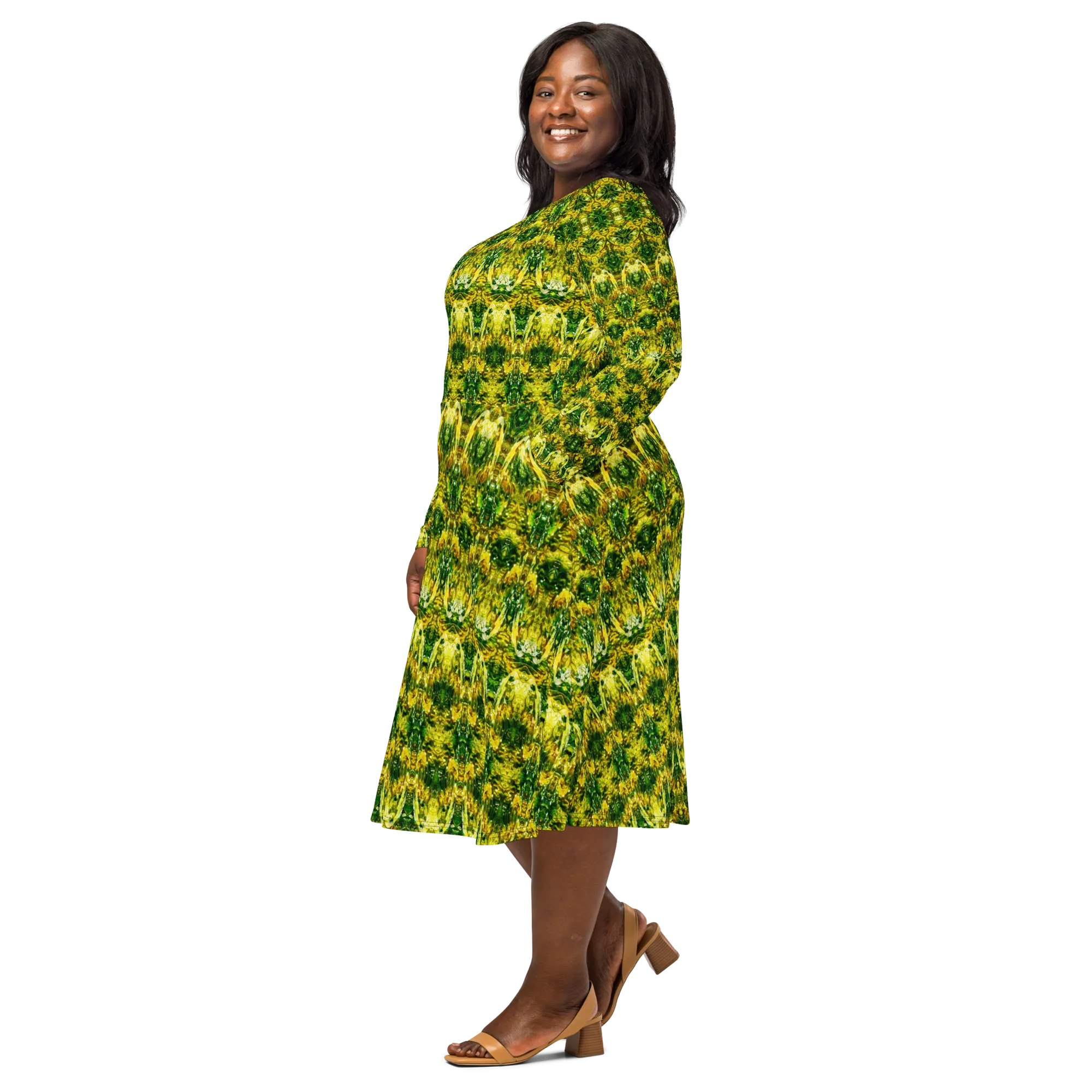 Long Sleeve Midi Dress (Her/Muliebris)(Samhain Dreams of Jade 4 of 15 Quattuor ex Quindecim) RJSTHw2025 RJS