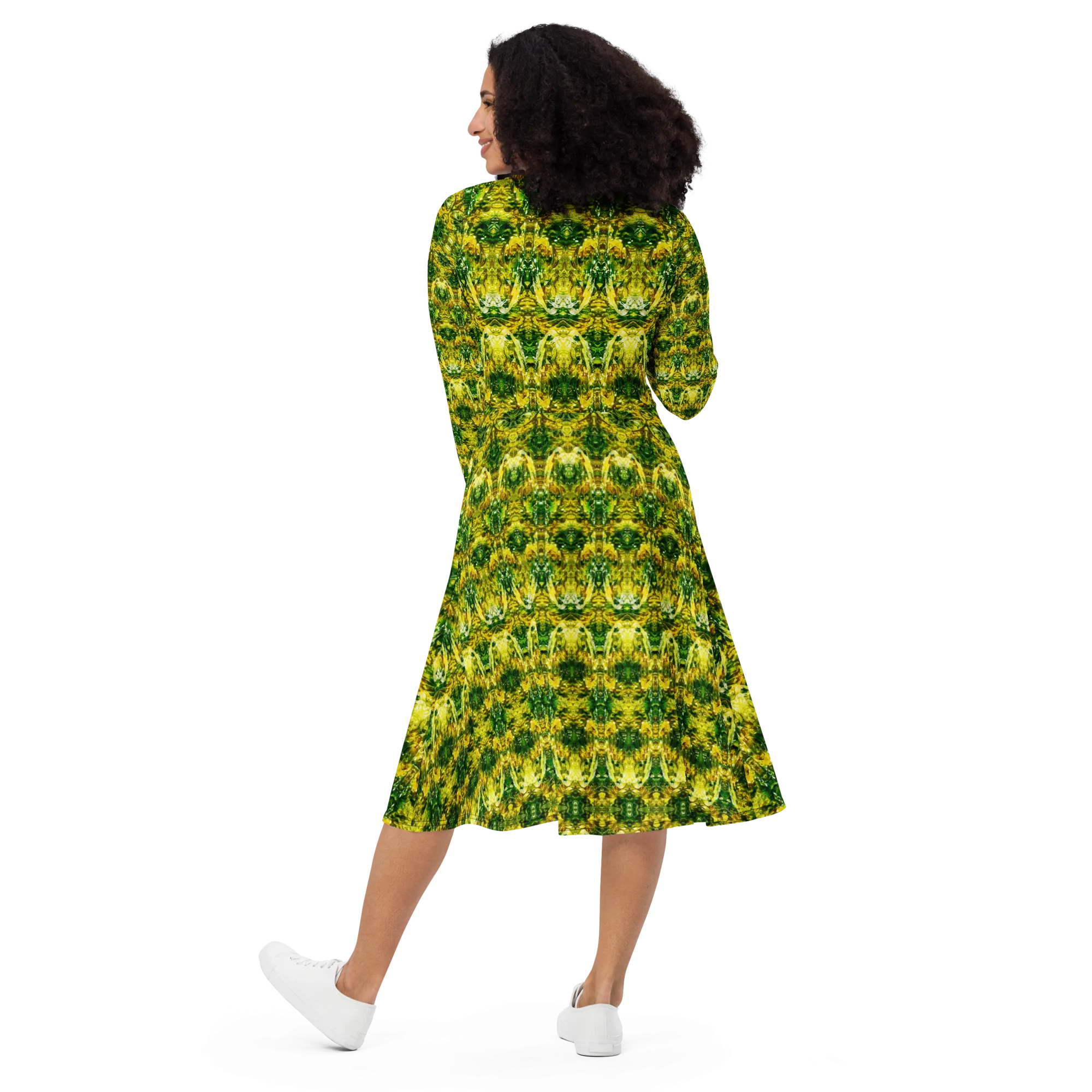 Long Sleeve Midi Dress (Her/Muliebris)(Samhain Dreams of Jade 4 of 15 Quattuor ex Quindecim) RJSTHw2025 RJS