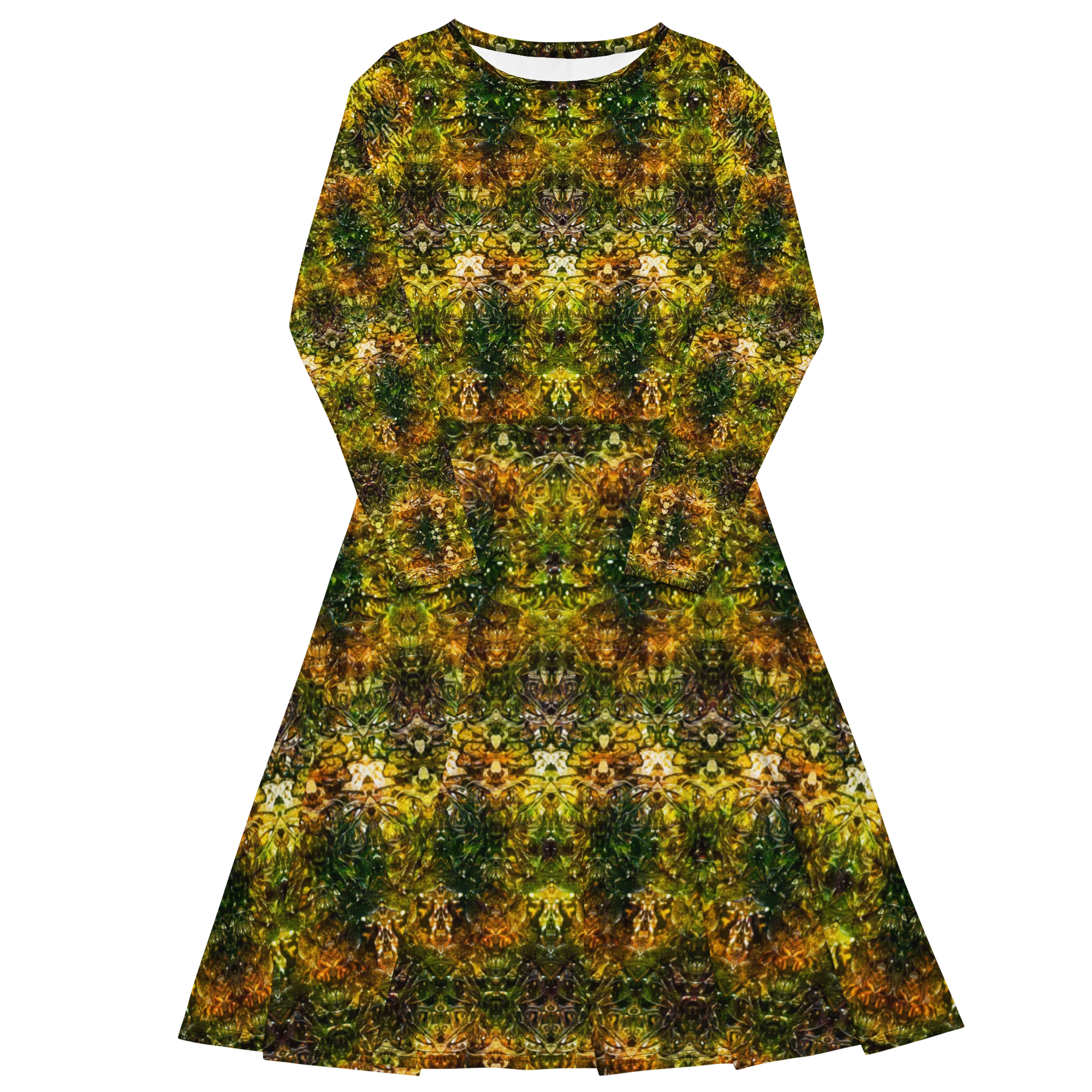 Long Sleeve Midi Dress (Her/Muliebris)(Samhain Dreams of Jade 5 of 15 Quinque ex Quindecim) RJSTHw2025 RJS
