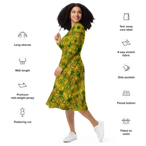Long Sleeve Midi Dress (Her/Muliebris)(Samhain Dreams of Jade 6 of 15 Sex ex Quindecim) RJSTHW2025 RJS