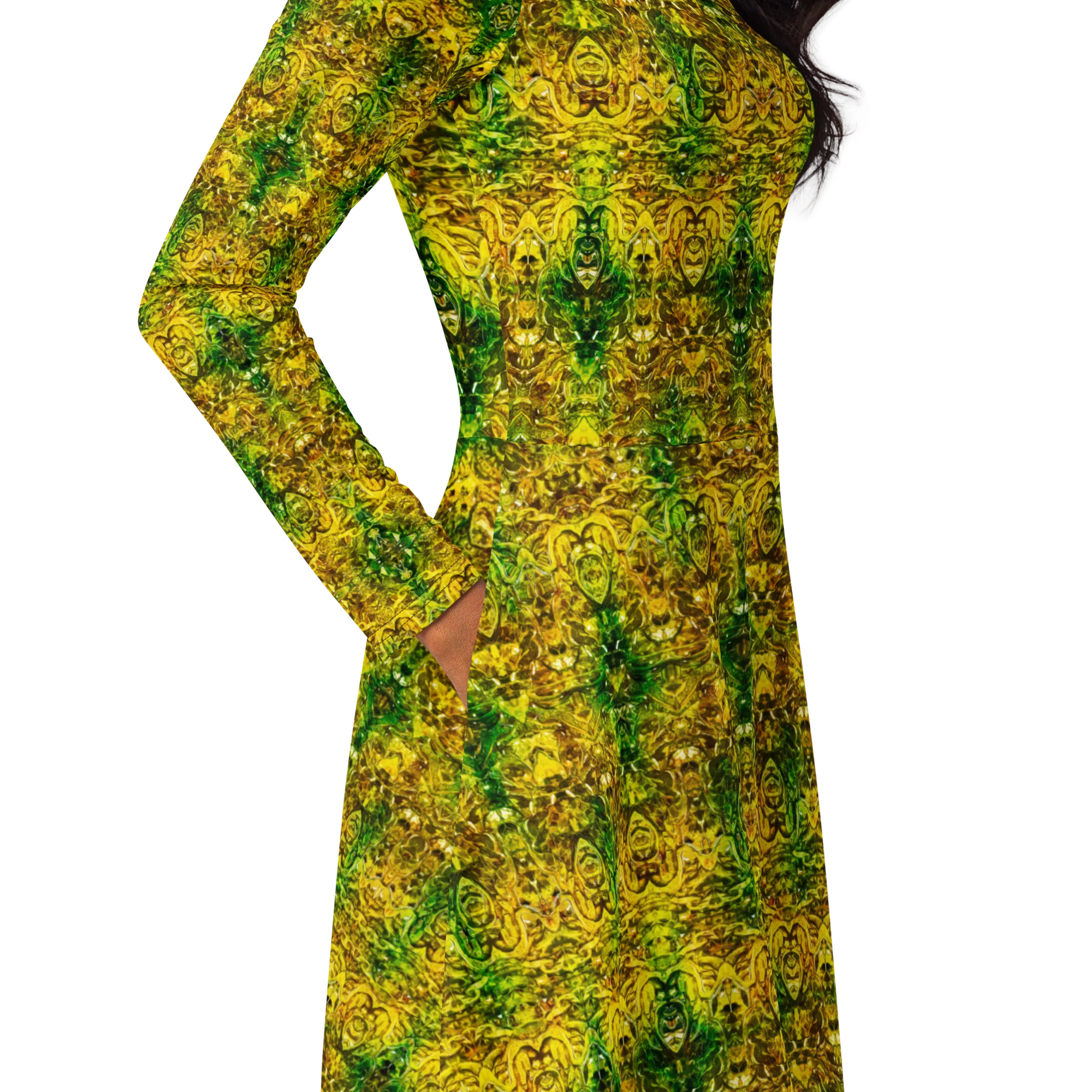 Long Sleeve Midi Dress (Her/Muliebris)(Samhain Dreams of Jade 6 of 15 Sex ex Quindecim) RJSTHW2025 RJS
