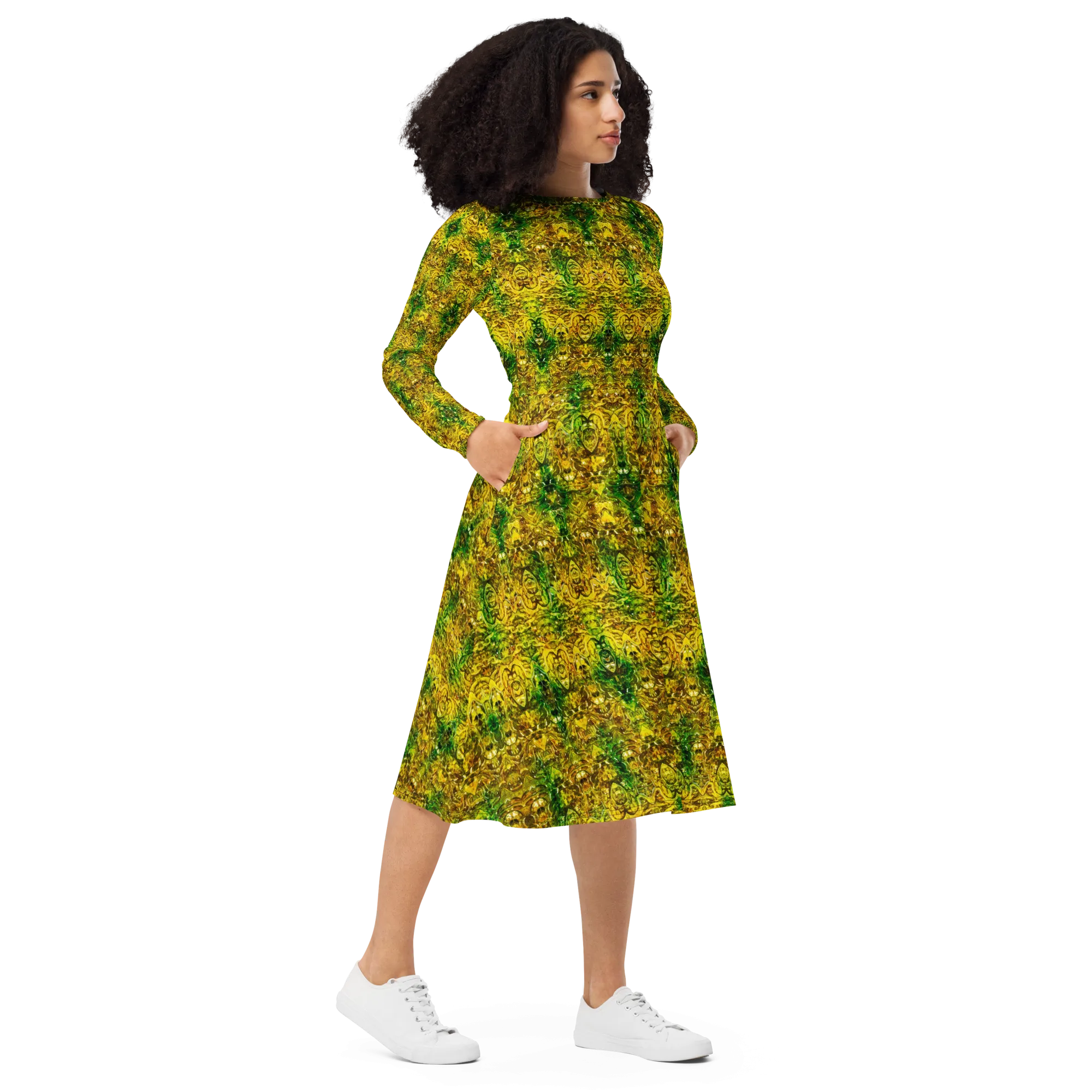 Long Sleeve Midi Dress (Her/Muliebris)(Samhain Dreams of Jade 6 of 15 Sex ex Quindecim) RJSTHW2025 RJS