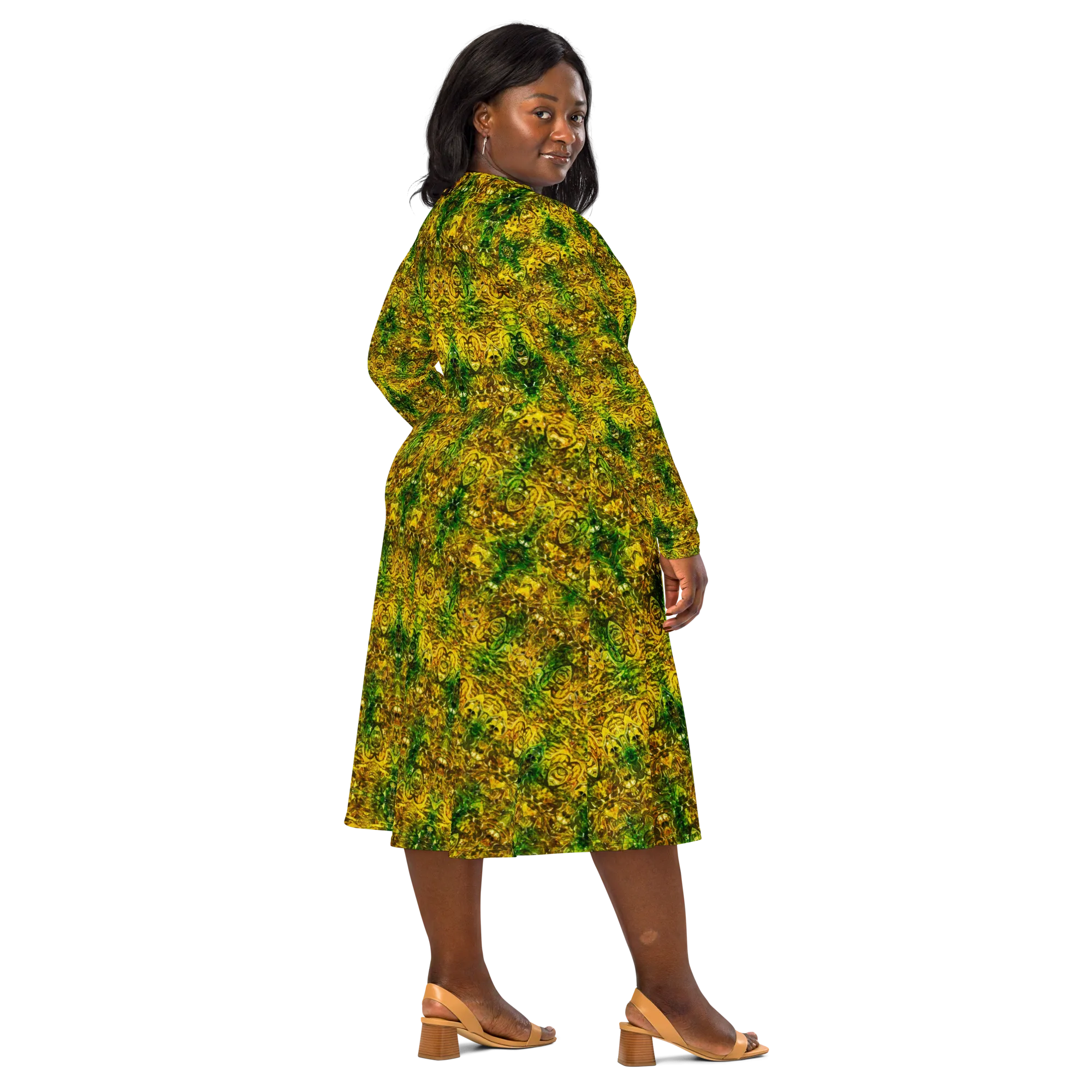 Long Sleeve Midi Dress (Her/Muliebris)(Samhain Dreams of Jade 6 of 15 Sex ex Quindecim) RJSTHW2025 RJS