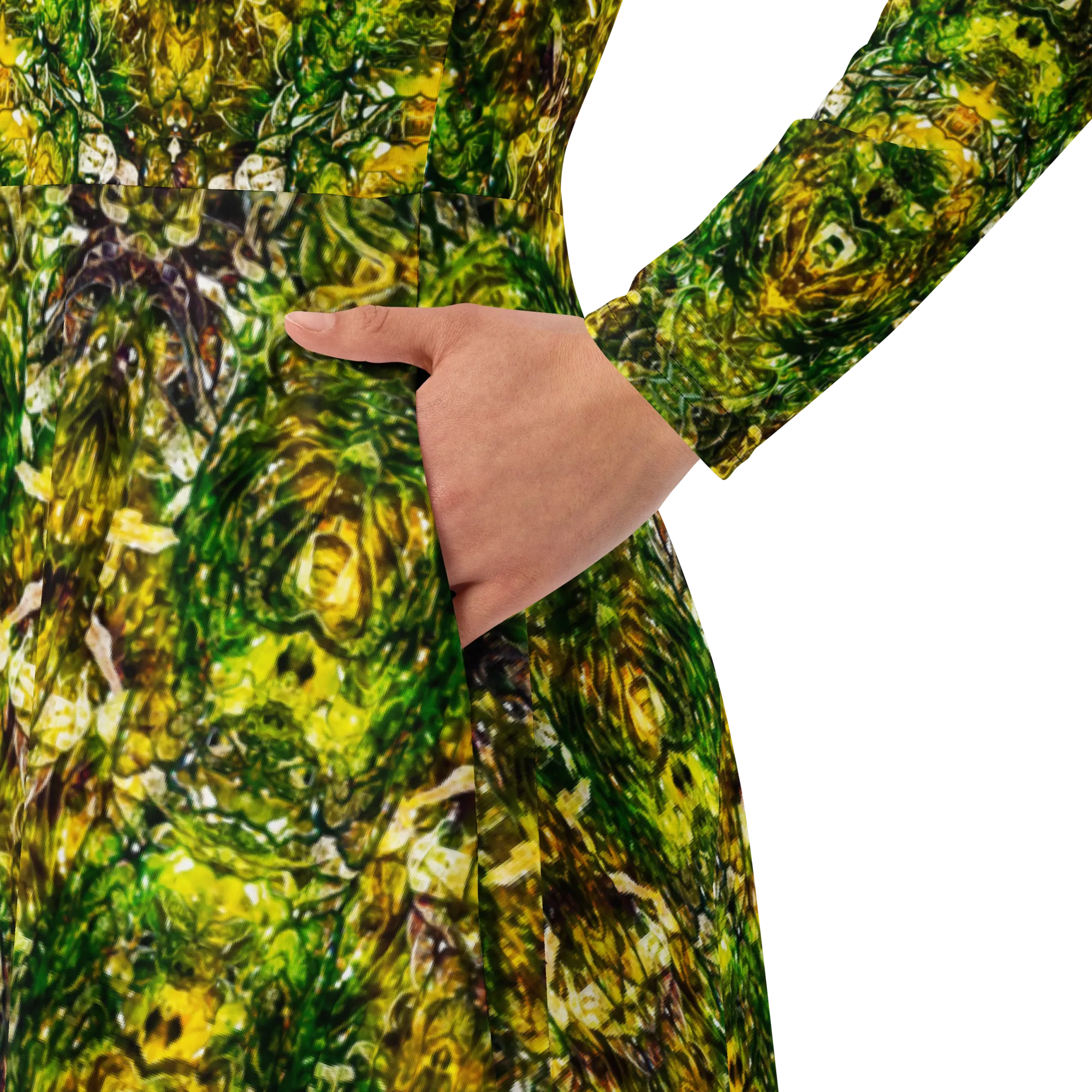 Long Sleeve Midi Dress (Her/Muliebris)(Samhain Dreams of Jade 7 of 5 Septem ex Quindecim) RJSTHW2025 RJS