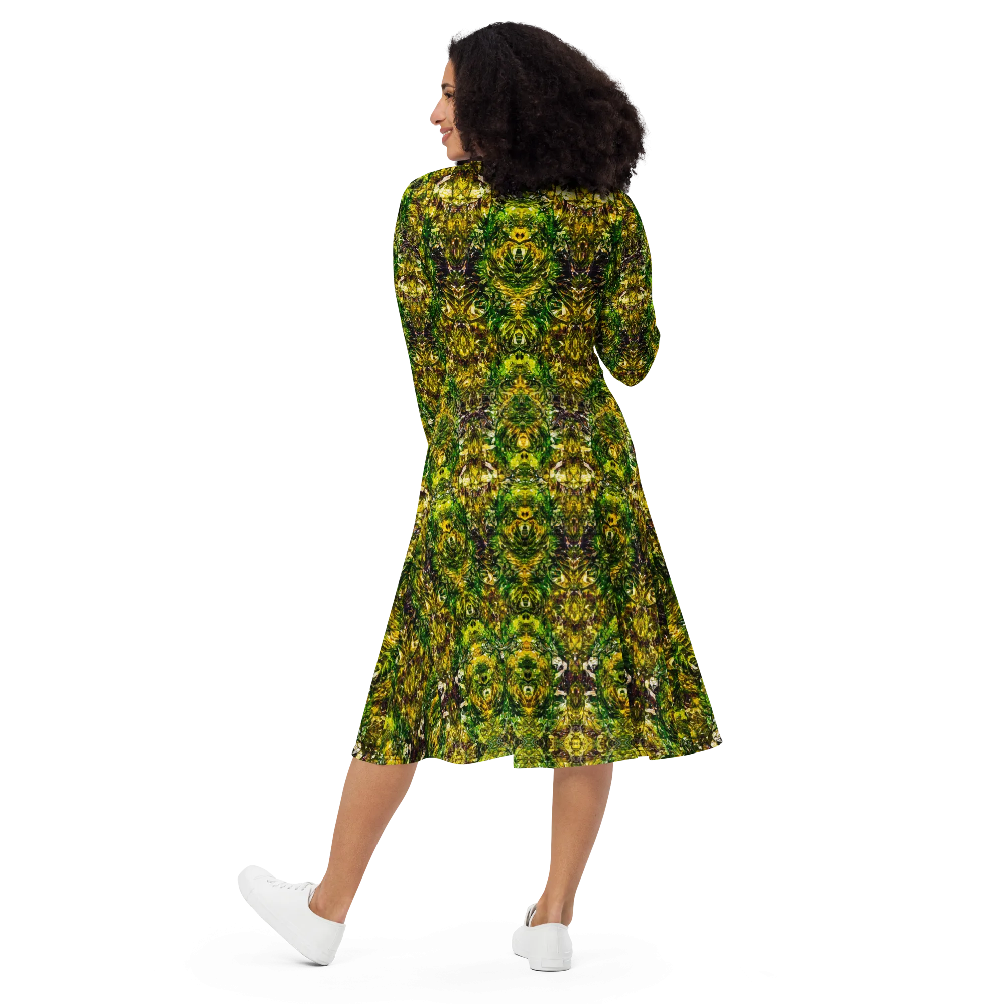 Long Sleeve Midi Dress (Her/Muliebris)(Samhain Dreams of Jade 7 of 5 Septem ex Quindecim) RJSTHW2025 RJS