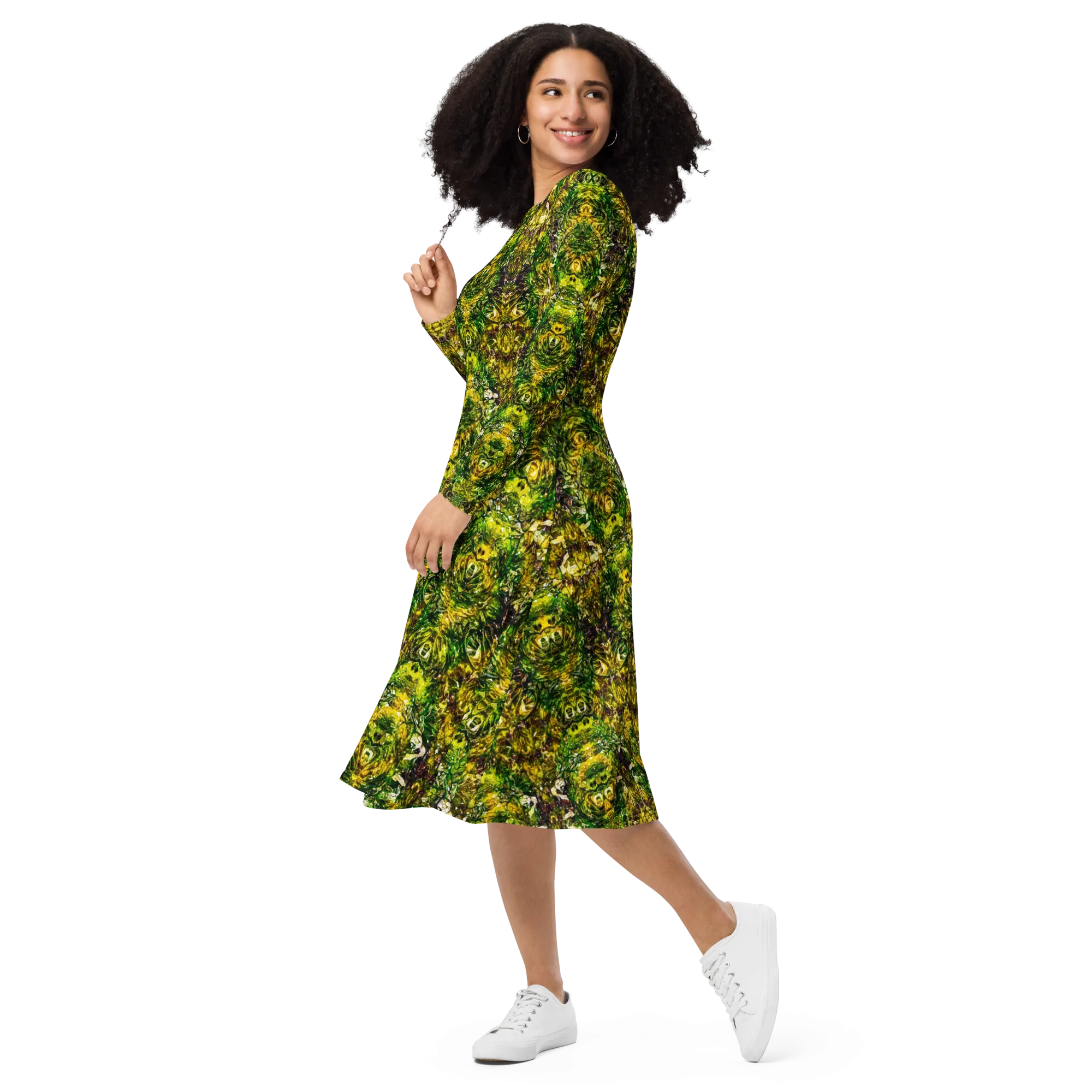 Long Sleeve Midi Dress (Her/Muliebris)(Samhain Dreams of Jade 7 of 5 Septem ex Quindecim) RJSTHW2025 RJS