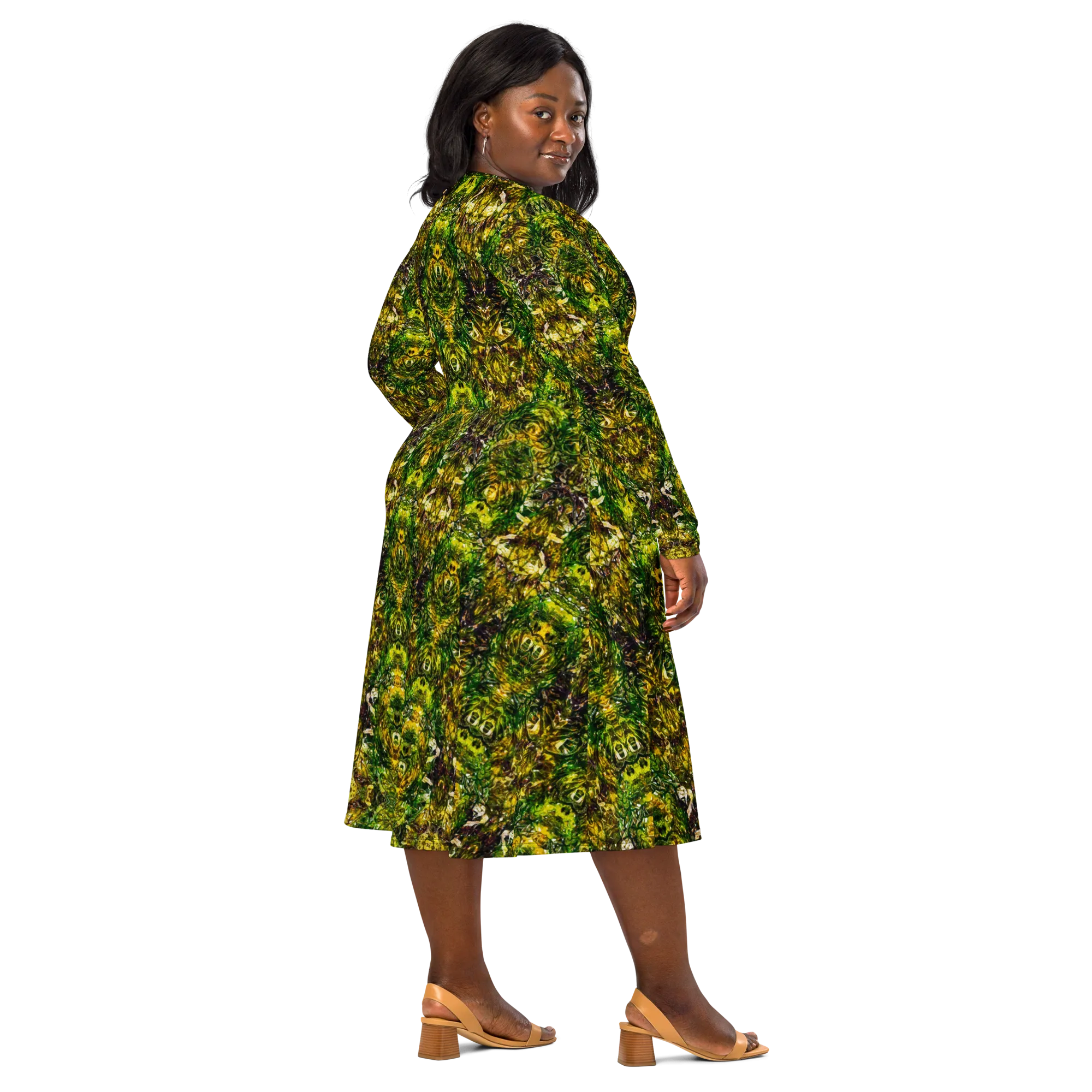 Long Sleeve Midi Dress (Her/Muliebris)(Samhain Dreams of Jade 7 of 5 Septem ex Quindecim) RJSTHW2025 RJS